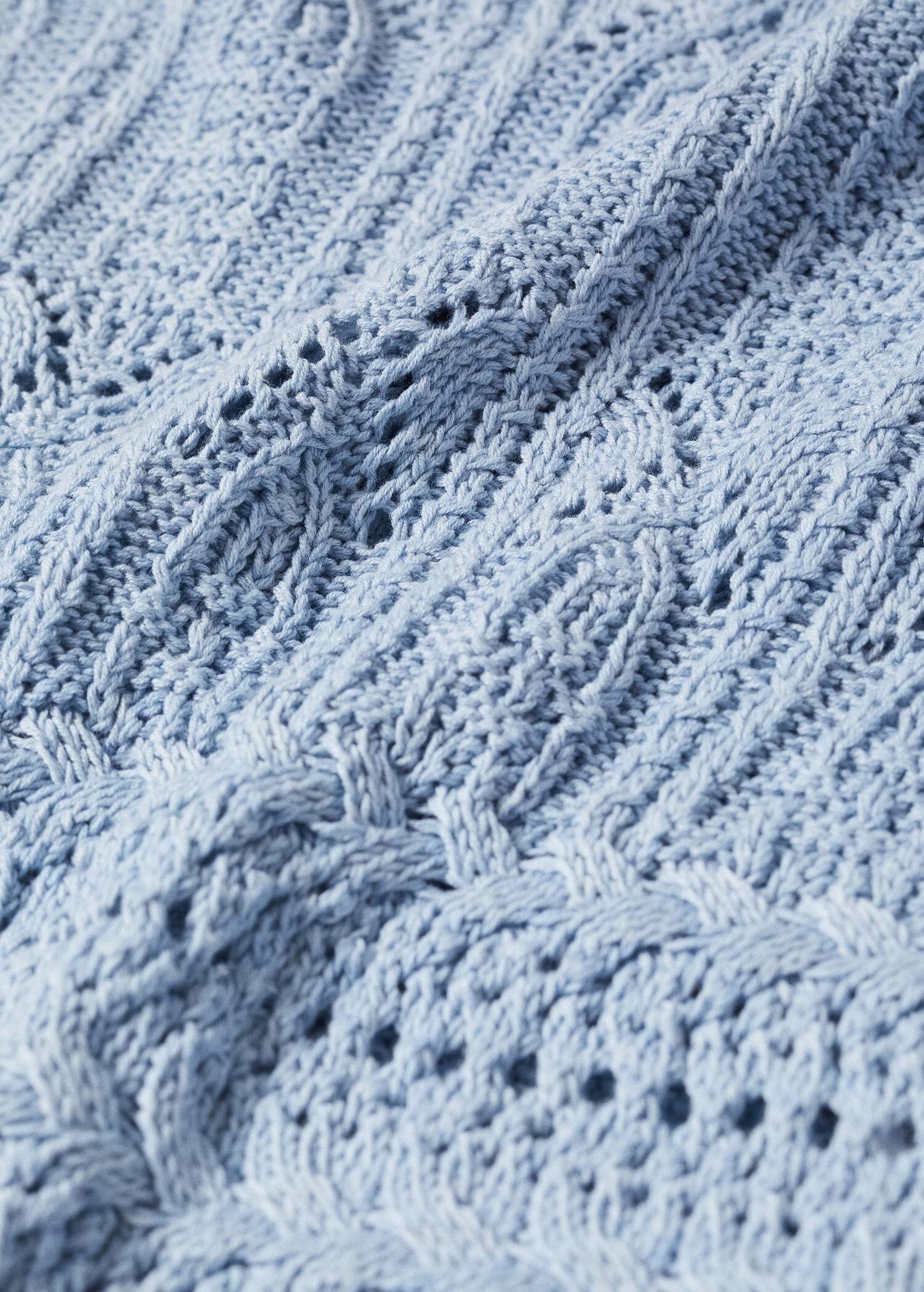 Sudaderas Calada Manga Acampana Celeste