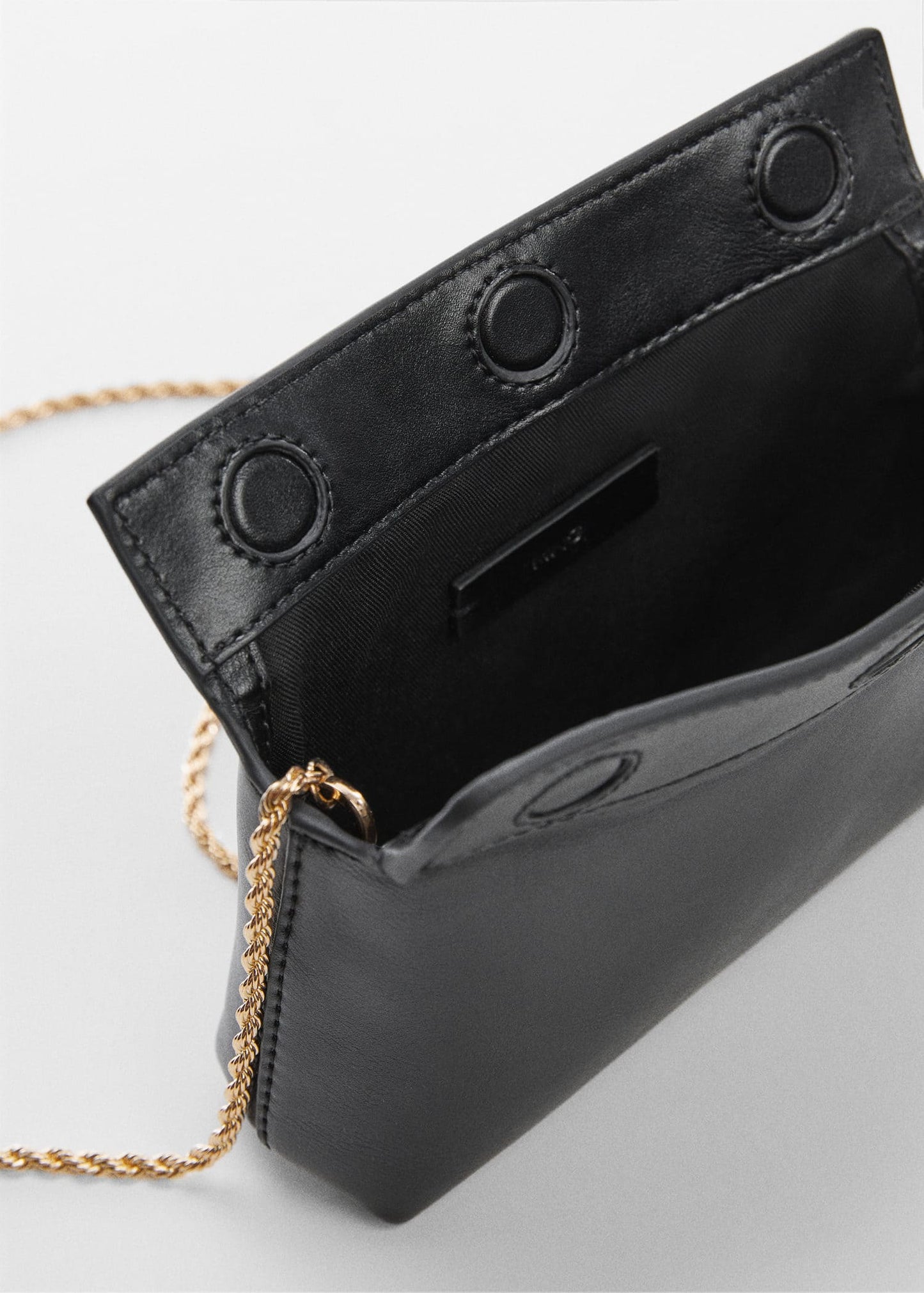 Bolso Cruzado Cadena Negro