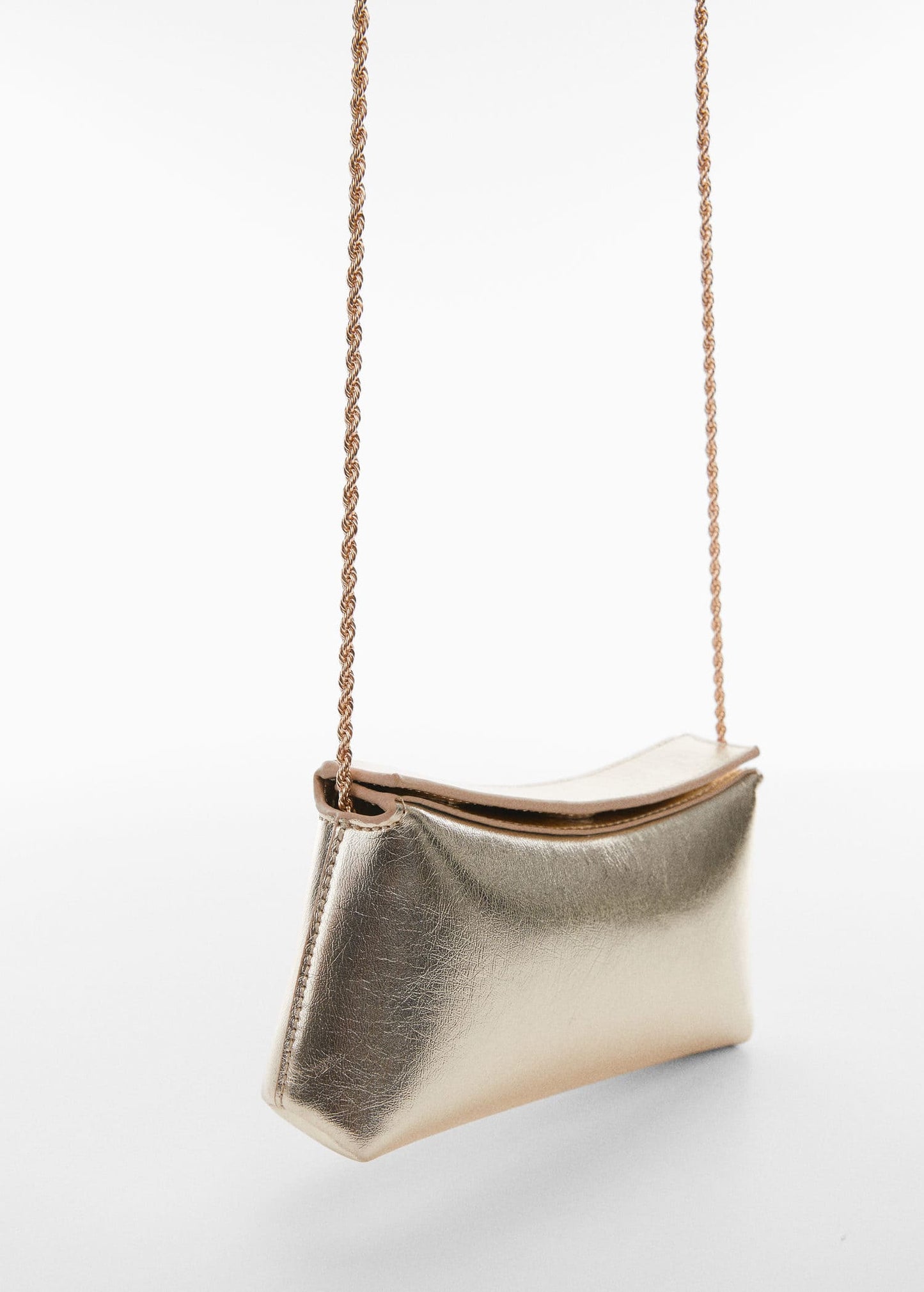 Bolso Cruzado Cadena Dorado