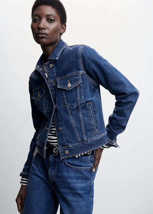Jacket Bolsillos Azul