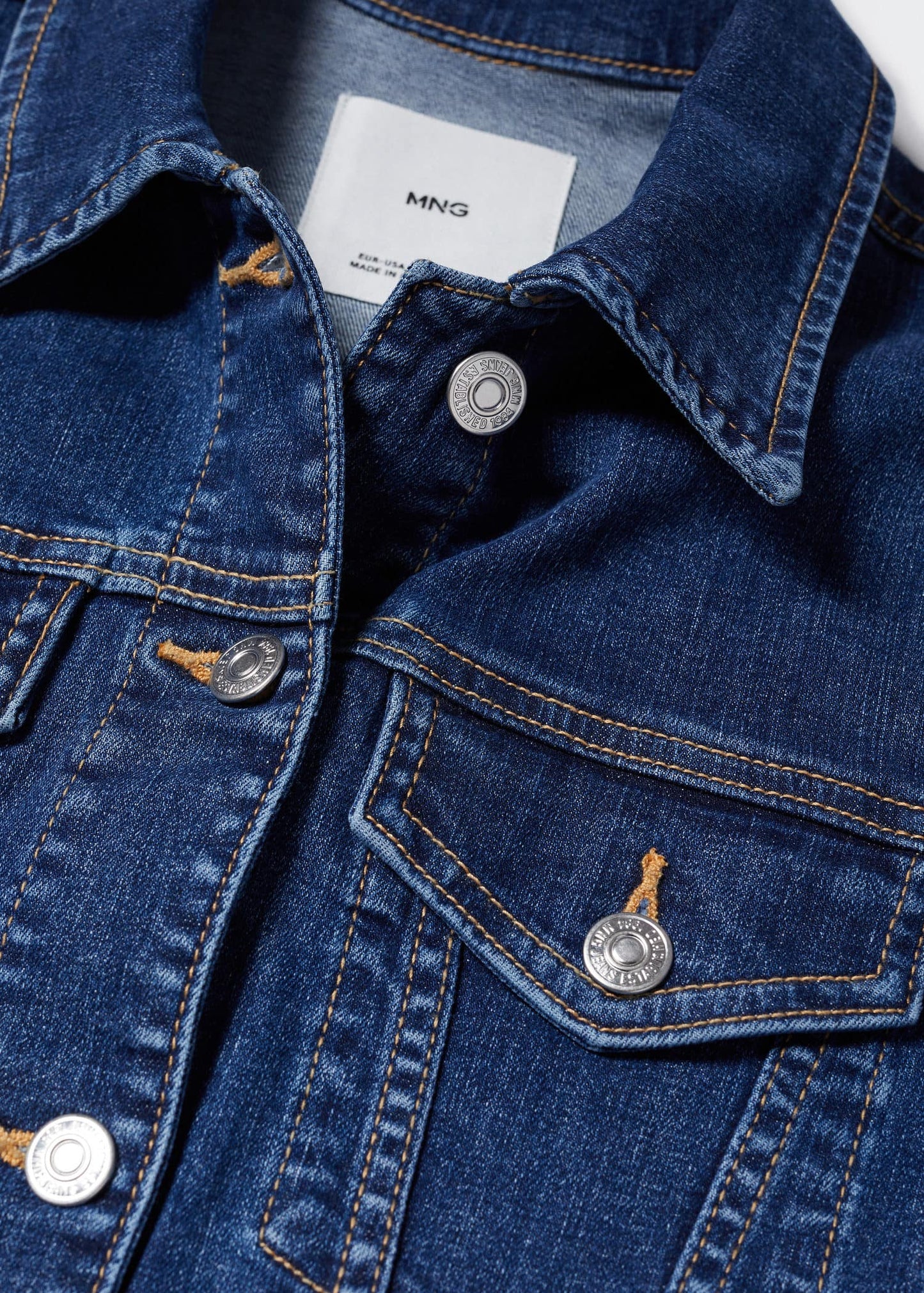 Jacket Bolsillos Azul