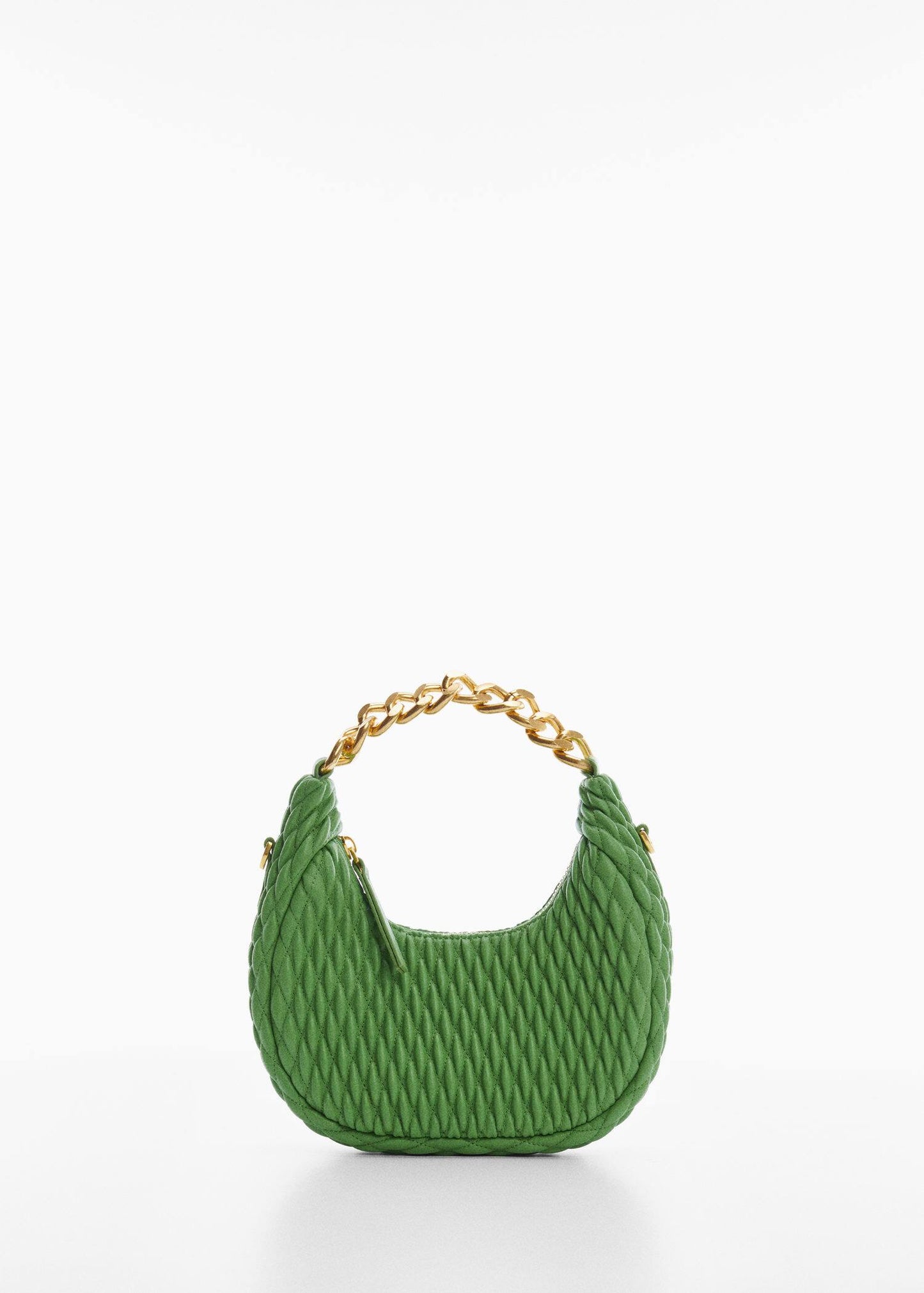 Bolso Textura Cadena Verde