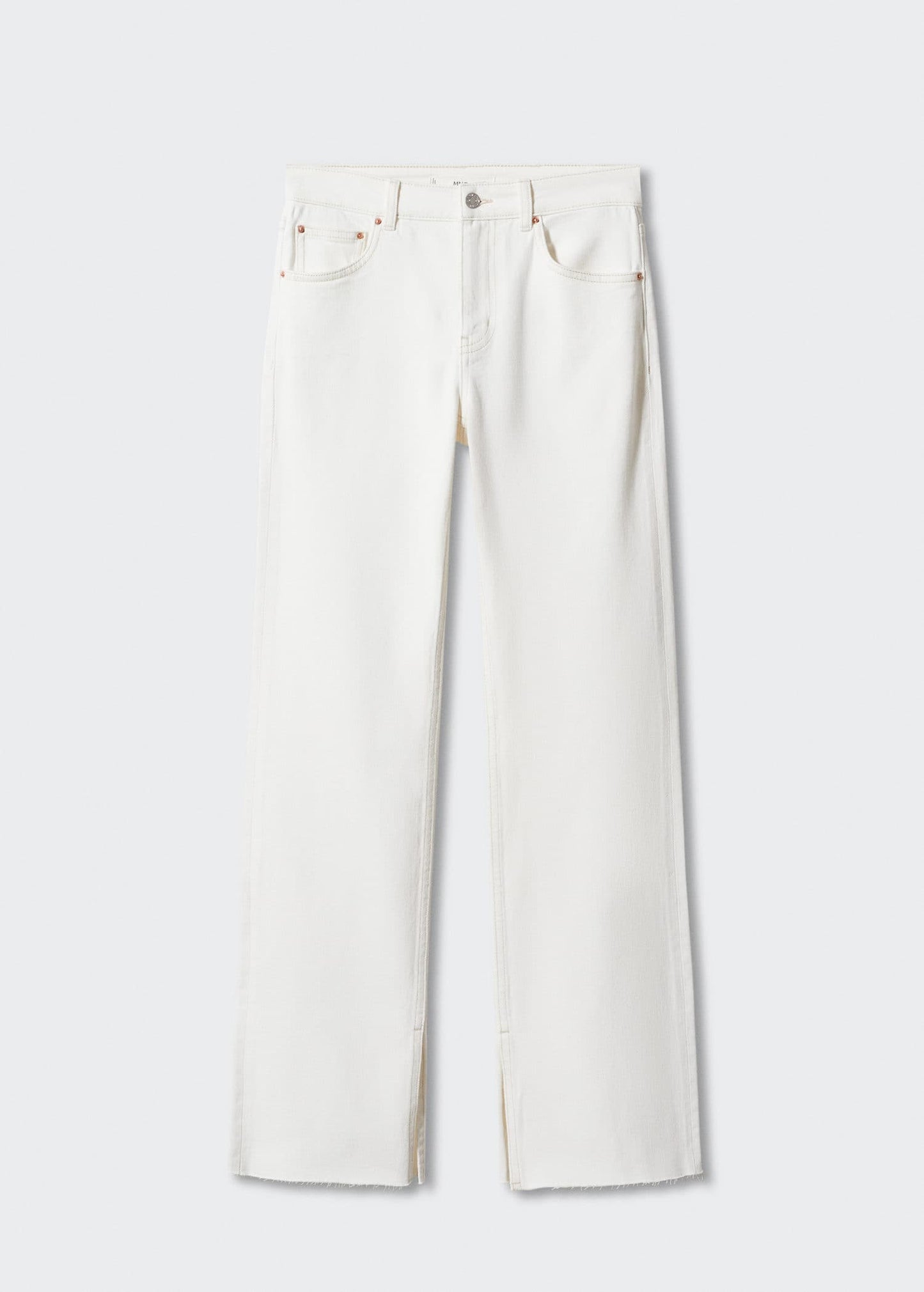 Pantalón Denim Abertura Blanco