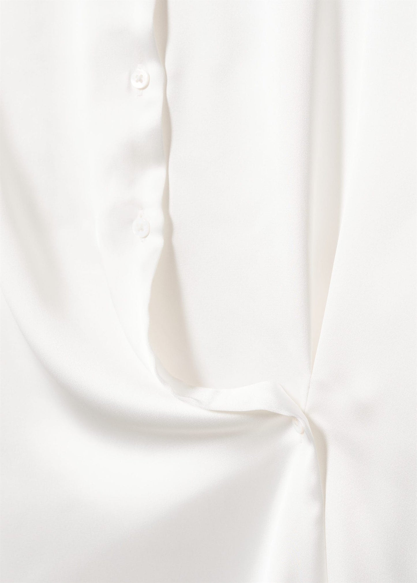 Blusa Detalle Drapeado Blanco