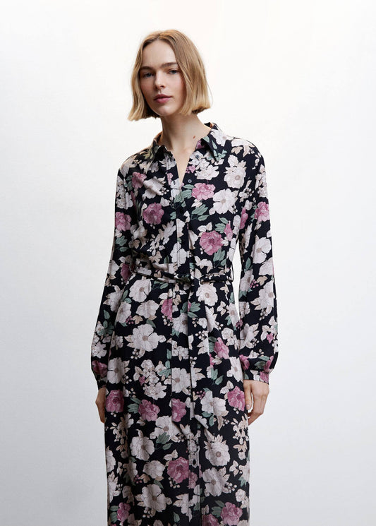 Vestido Camisero Estampado