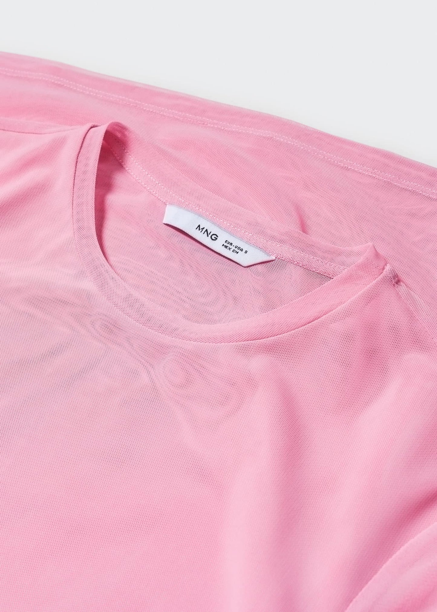 Camiseta Semitransparente Rosa