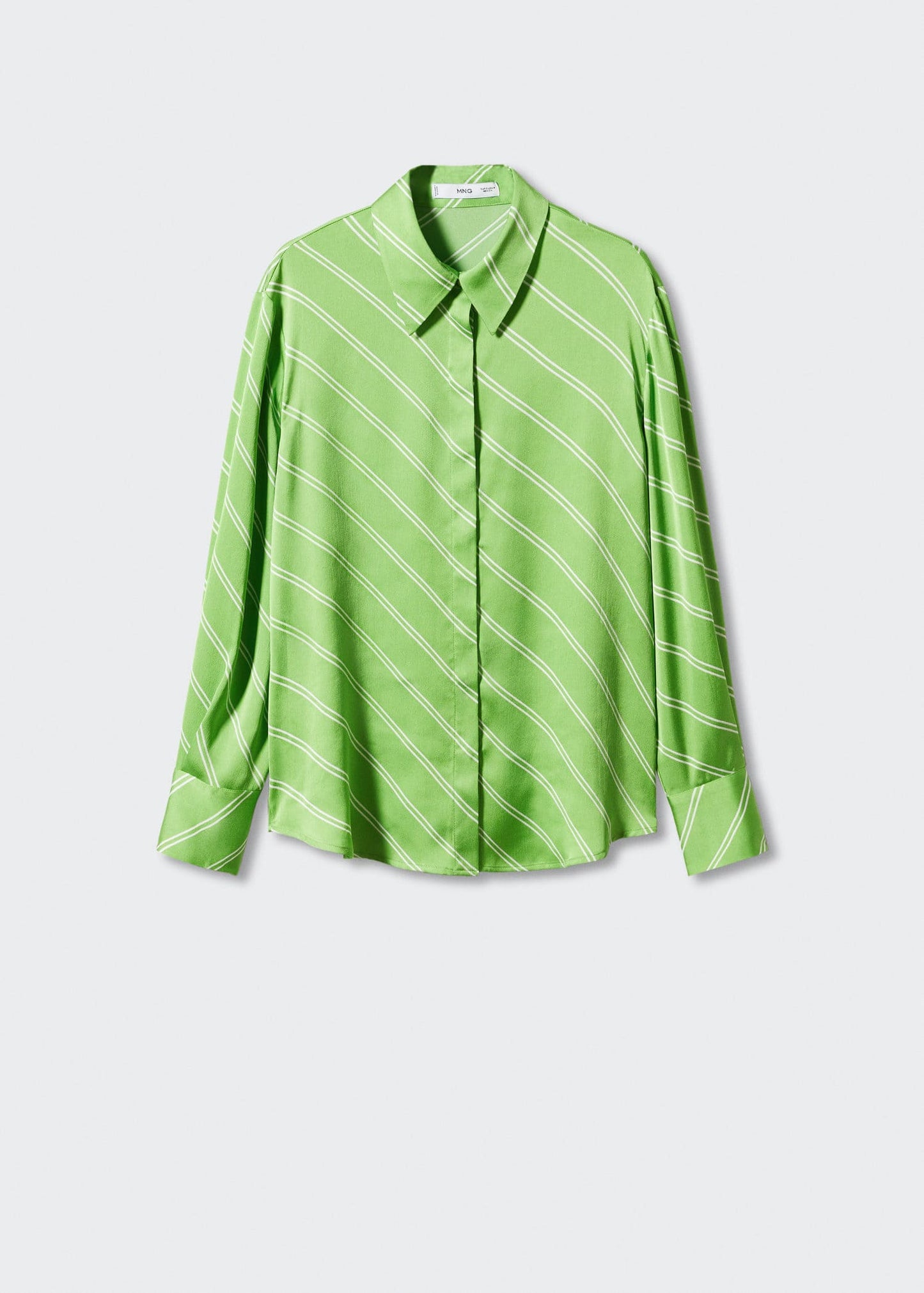 Blusa Fluida Satinada Verde