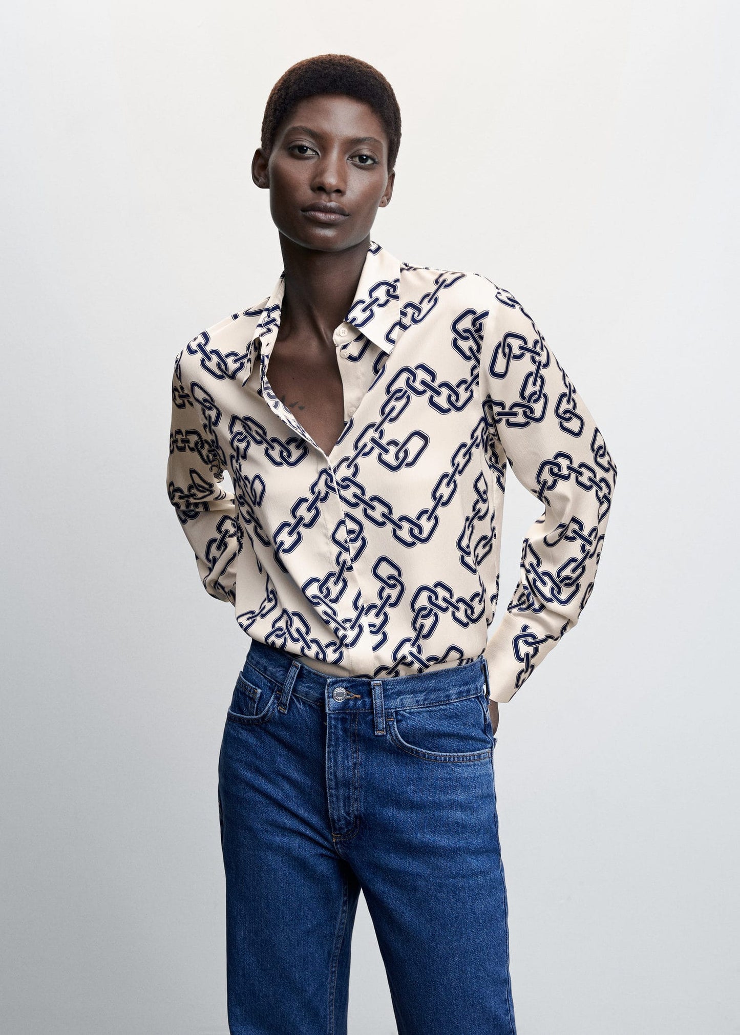 Blusa Satinada Estampado