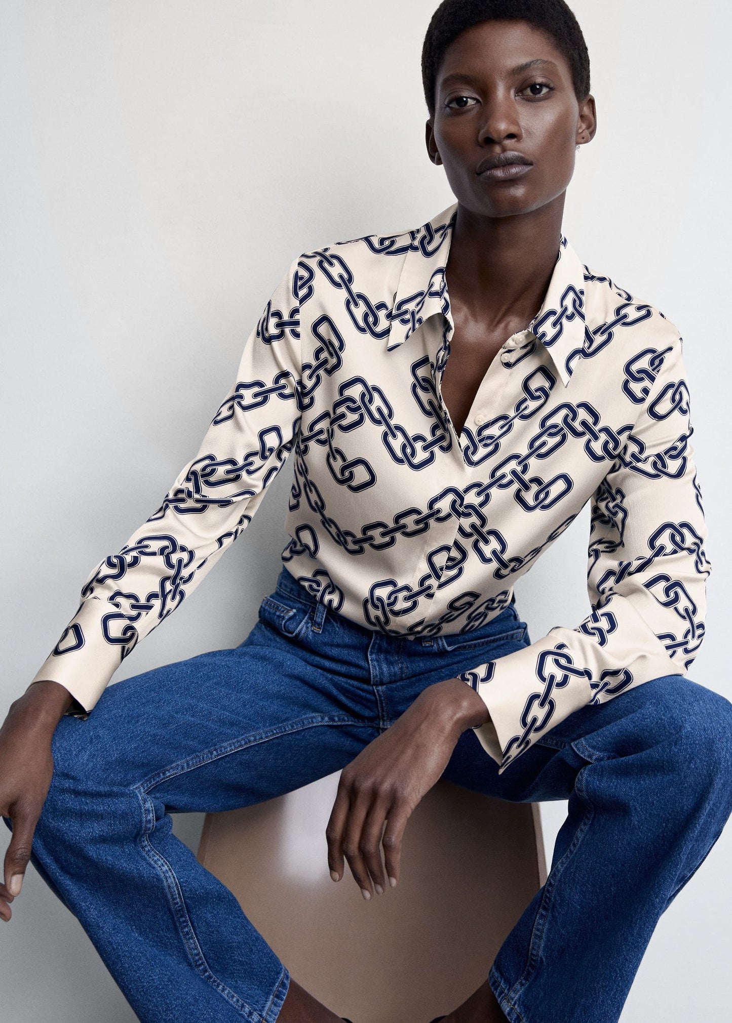 Blusa Satinada Estampado