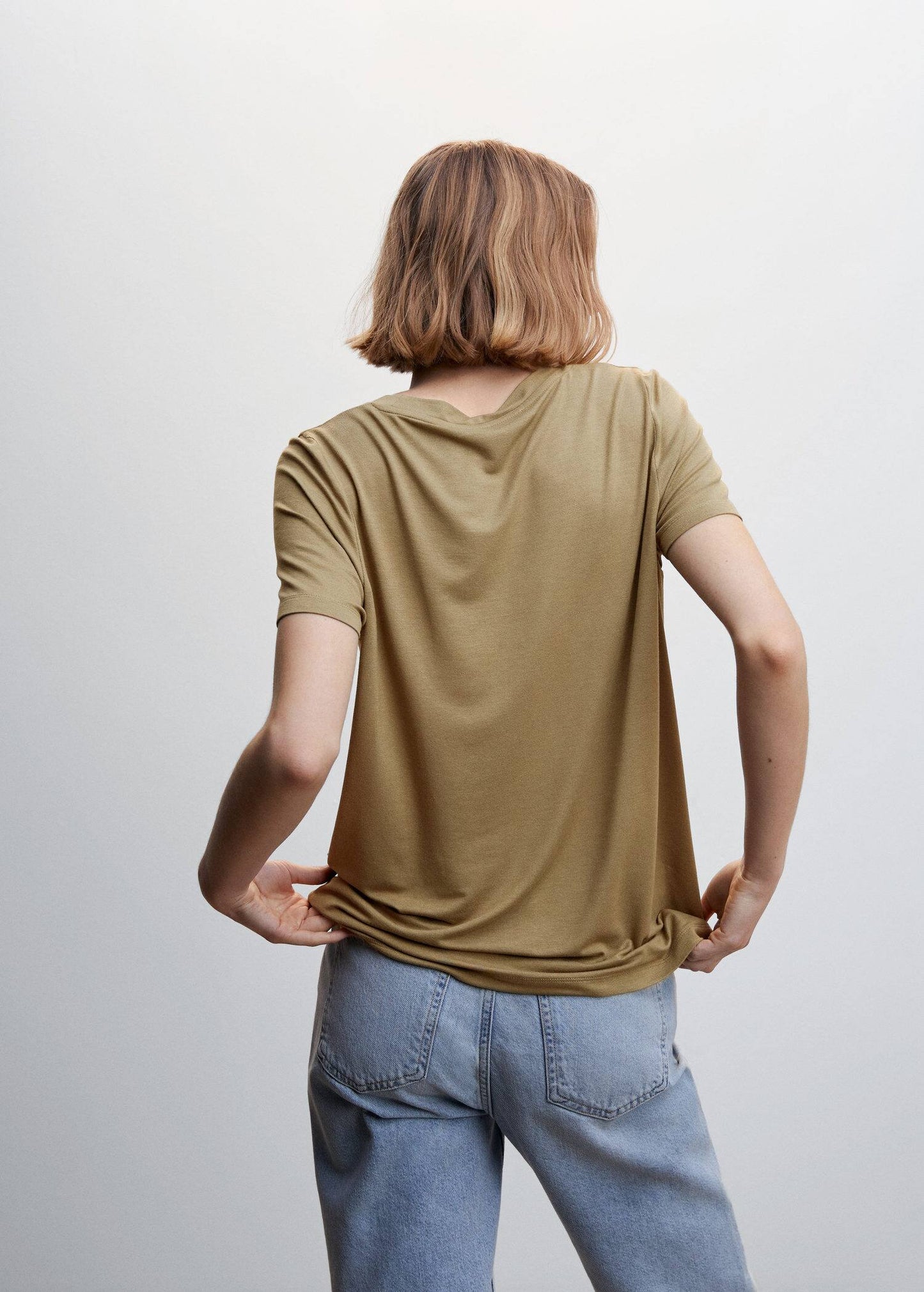 Camiseta Manga Corta Fluida Verde