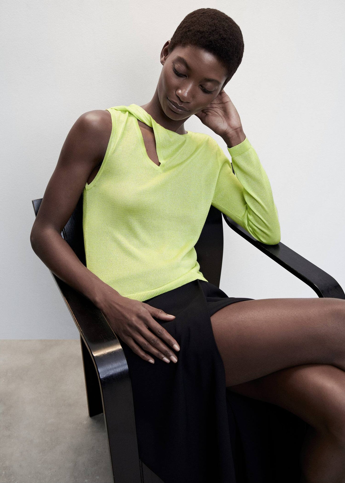 Blusa Asimétrica Verde