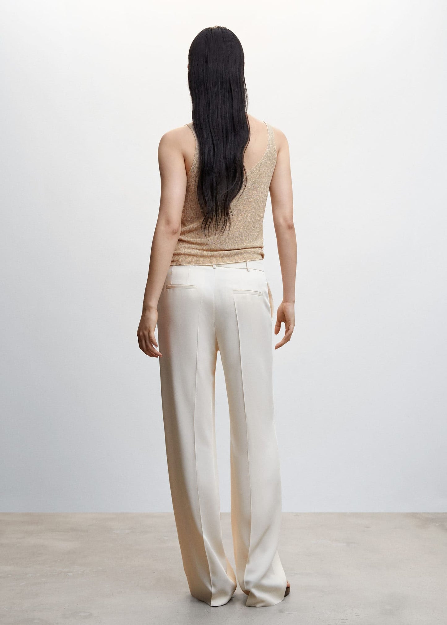 Top Punto Tirantes Beige