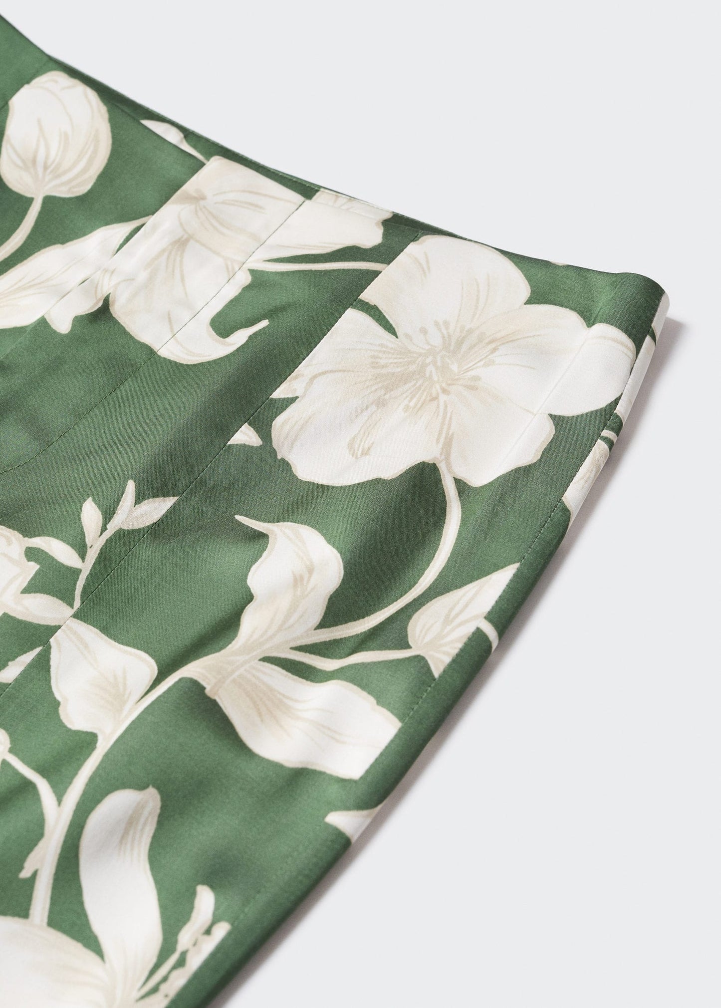 Pantalón Acampanado Estampado Verde