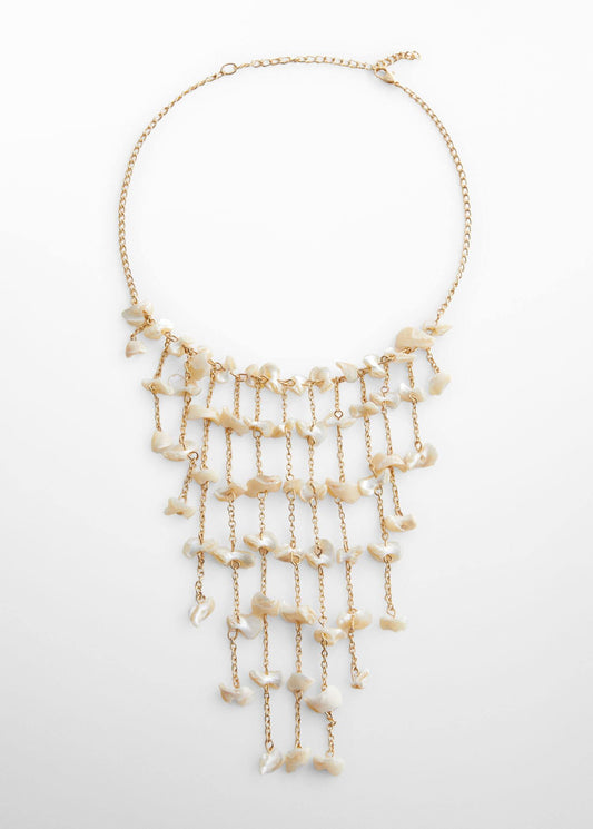 Collar Abalorios Nácar