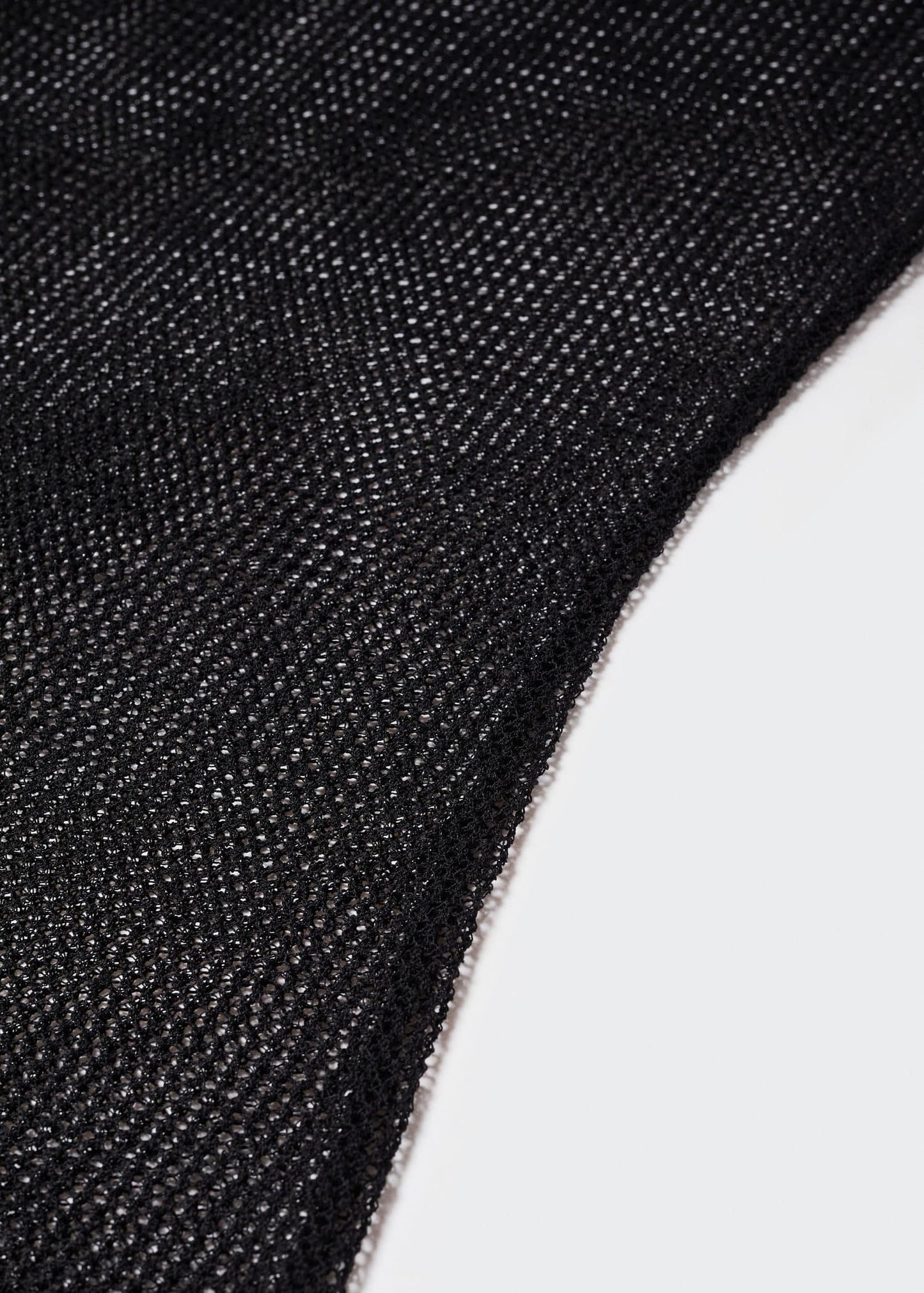 Camiseta Punto Calado Negro