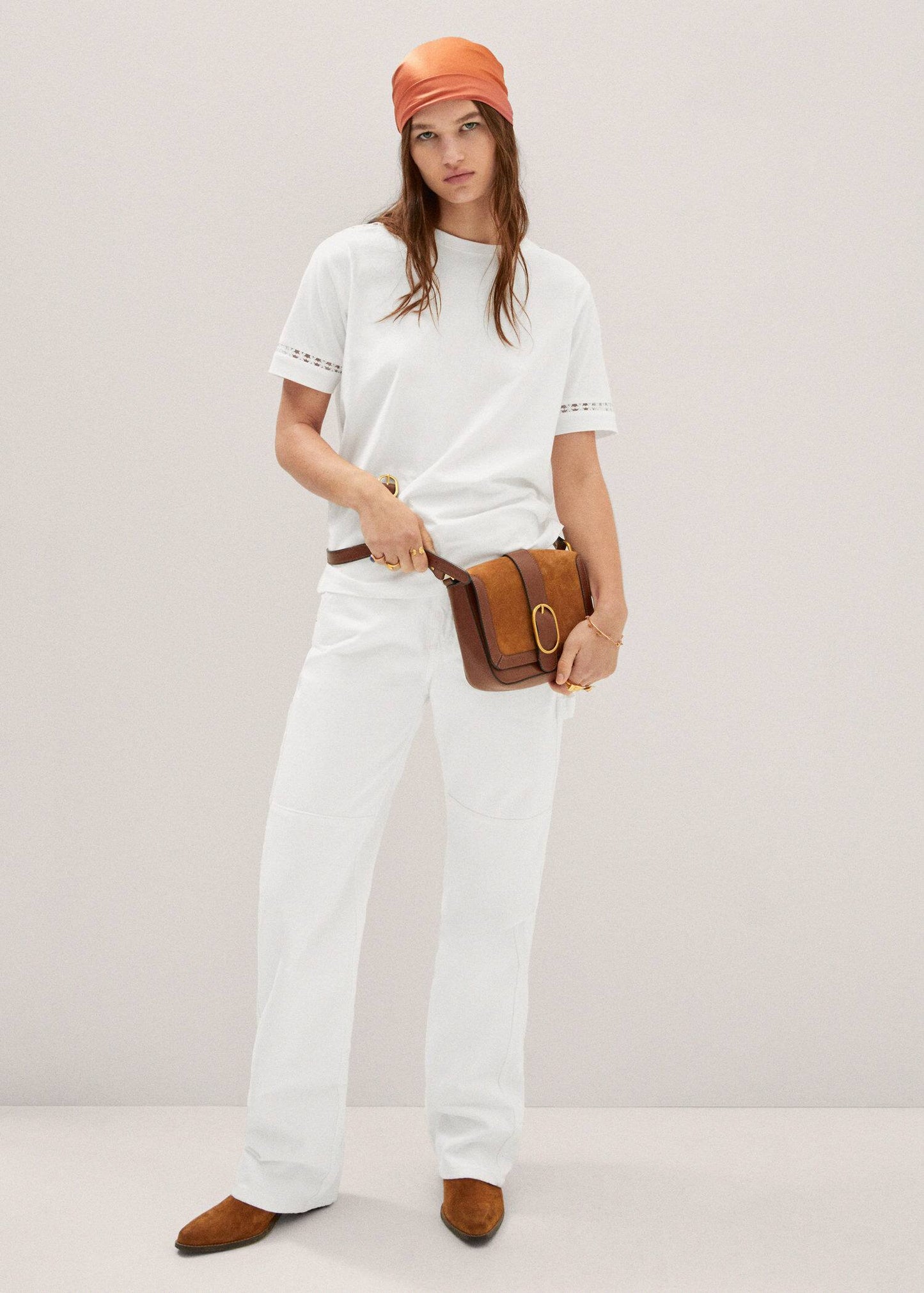 Camiseta Detalle Bordado Blanco