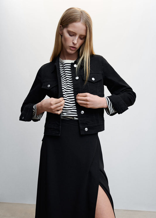 Jacket Denim Negro