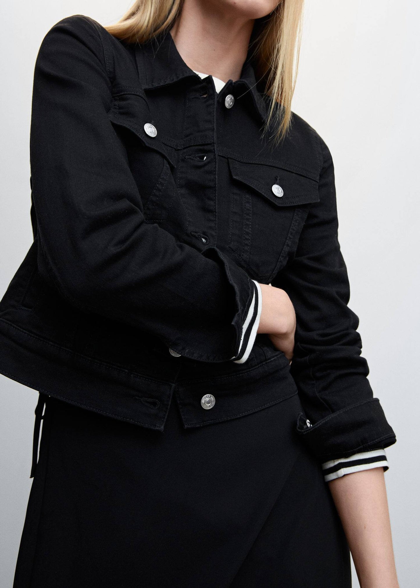 Jacket Denim Negro