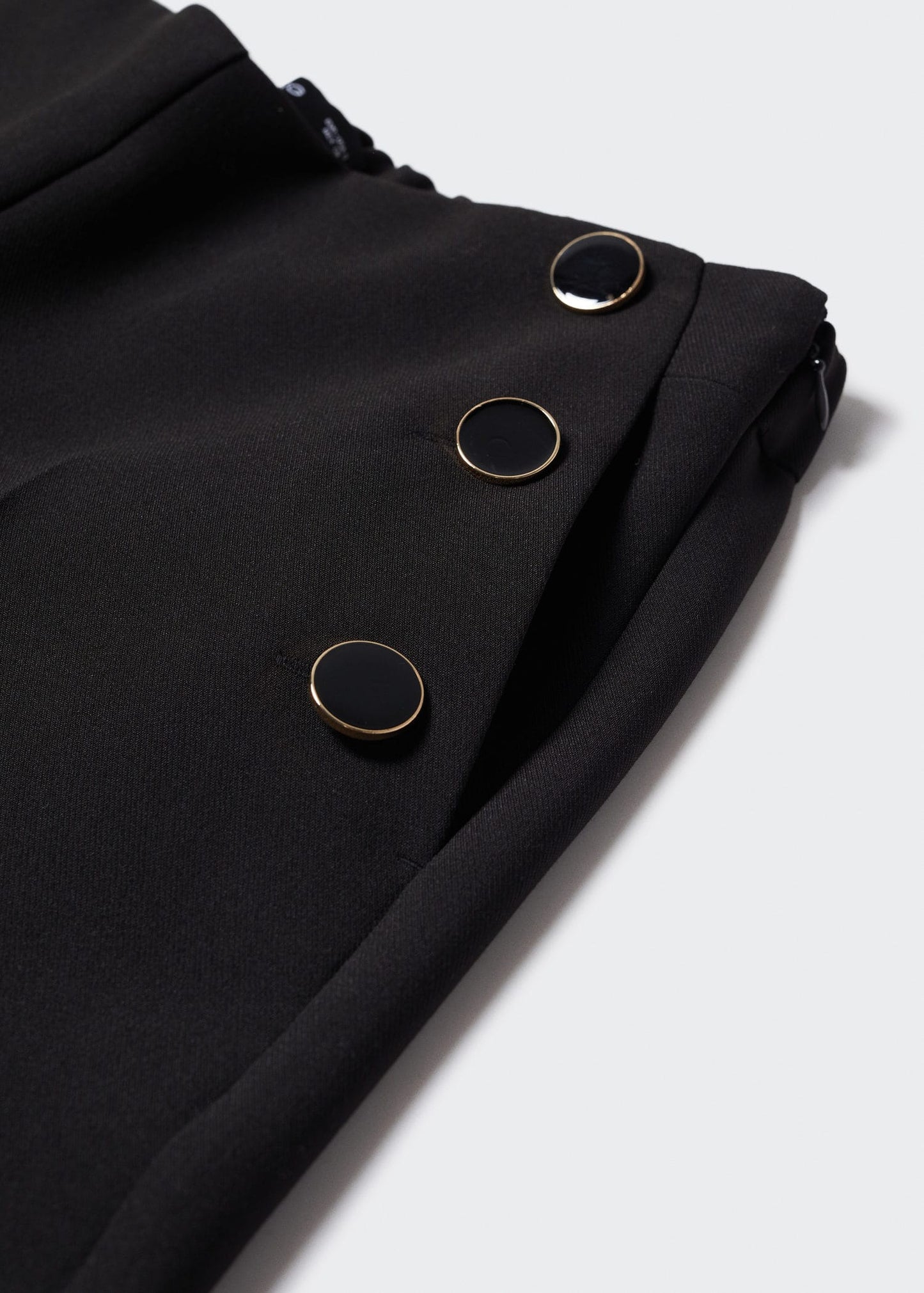 Pantalón Botones Negro