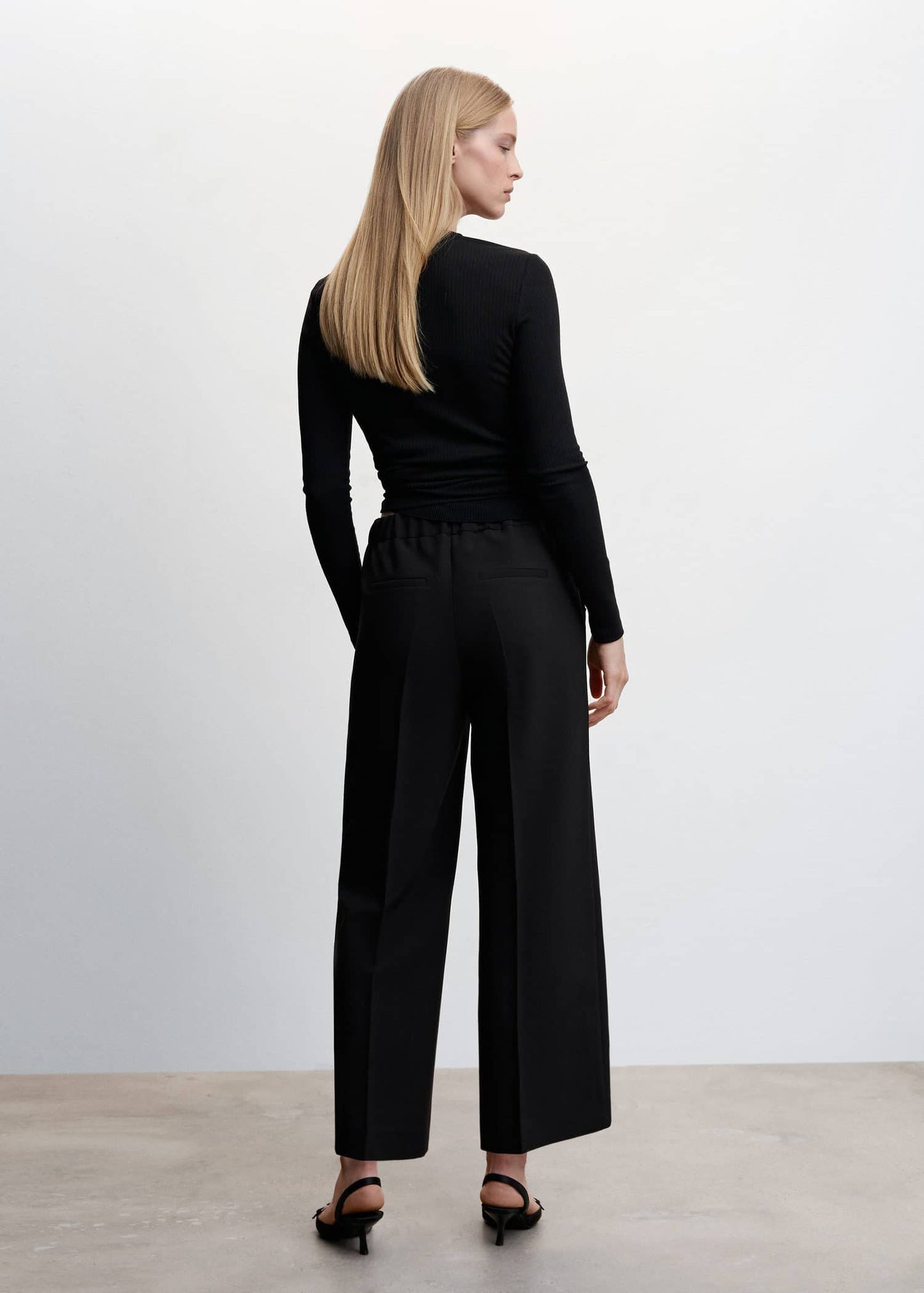 Pantalón Botones Negro