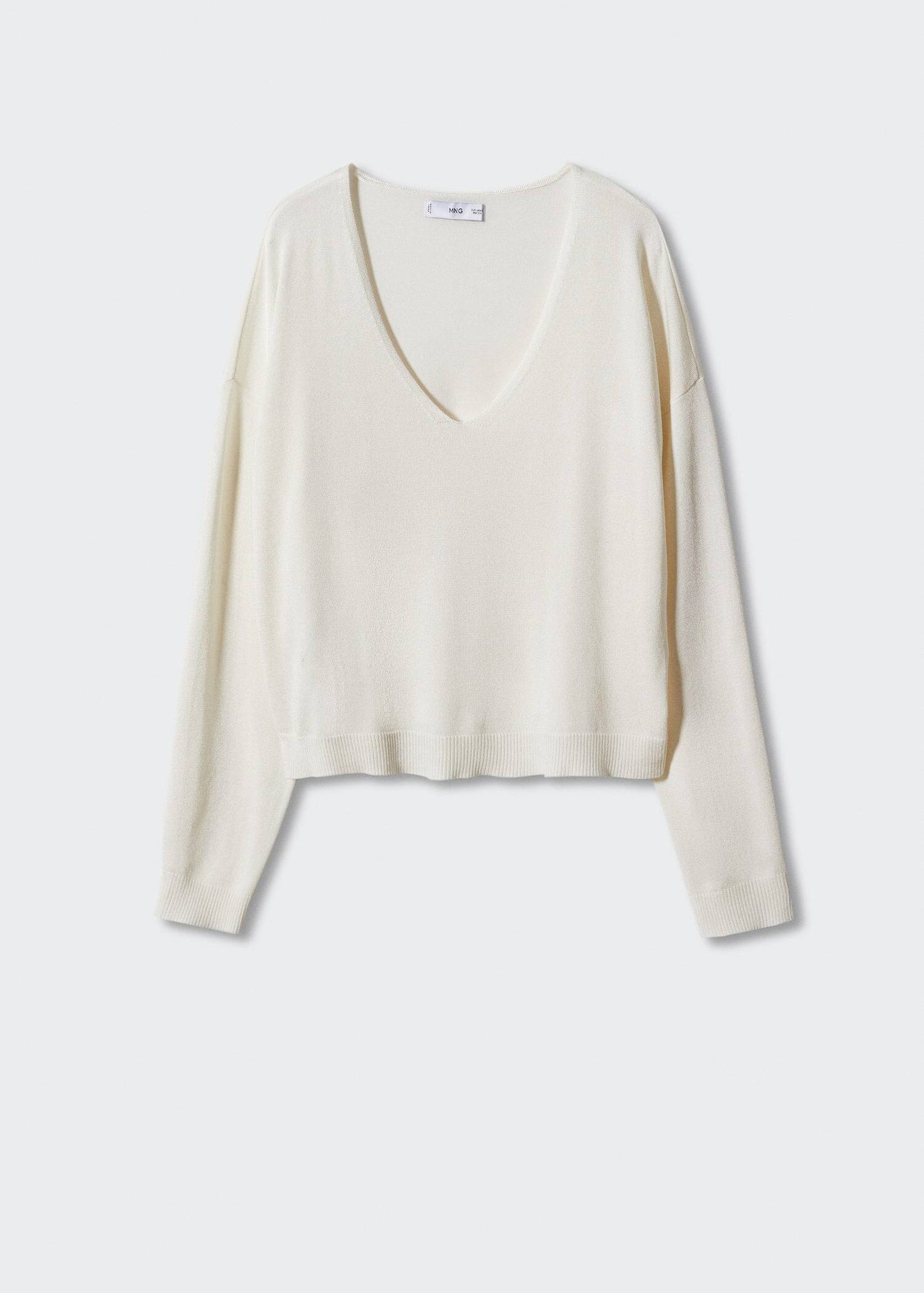 Jersey Cuello Pico Blanco