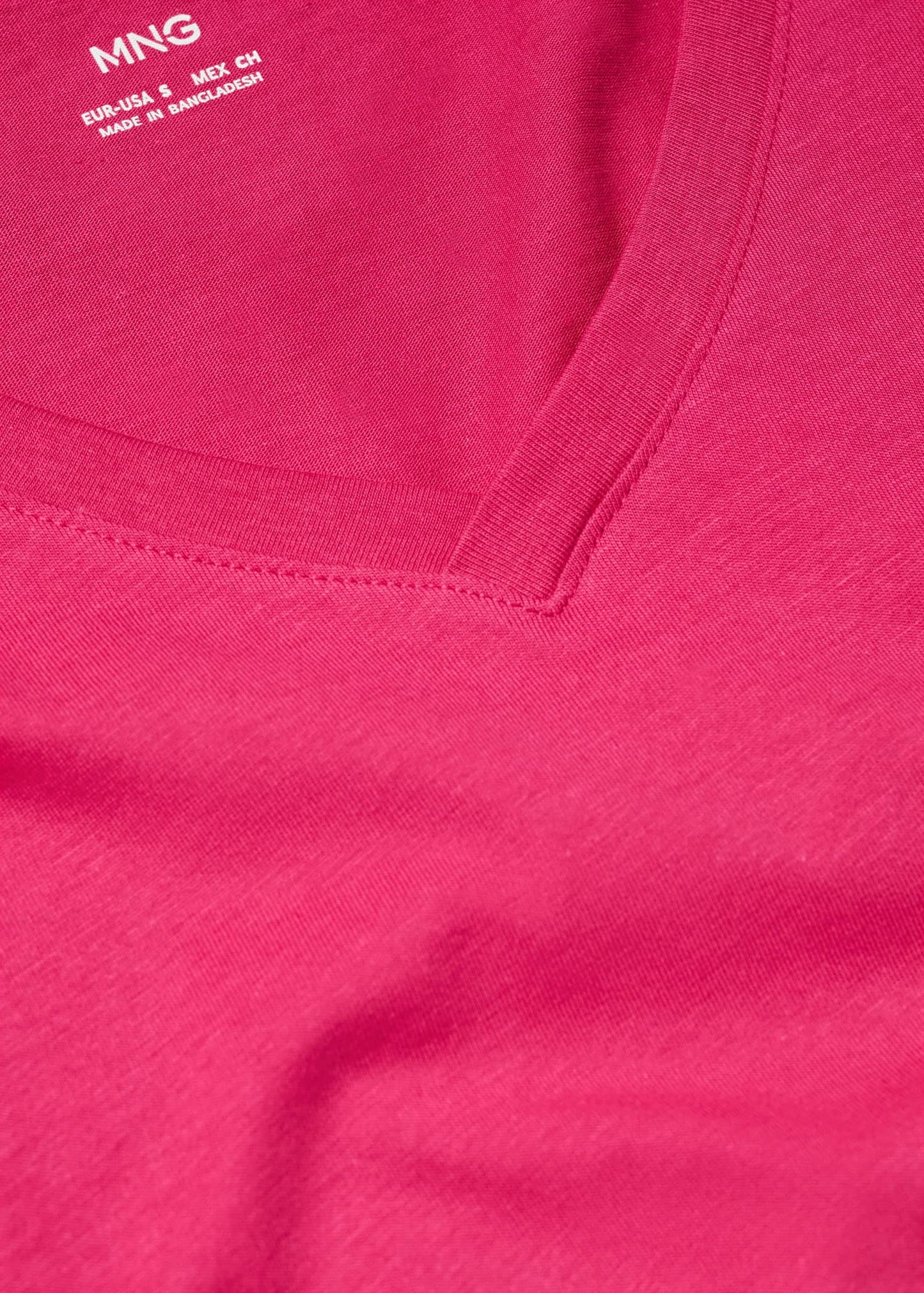 Camiseta Básica Algodón Rosa