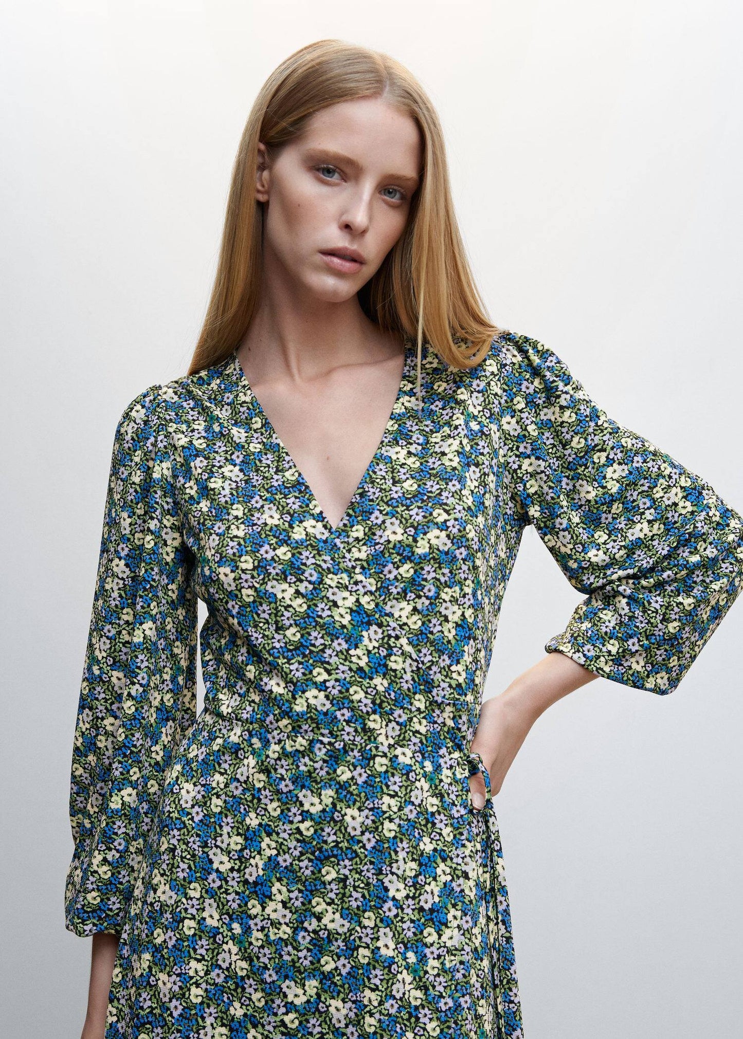 Vestido Estampado Abertura