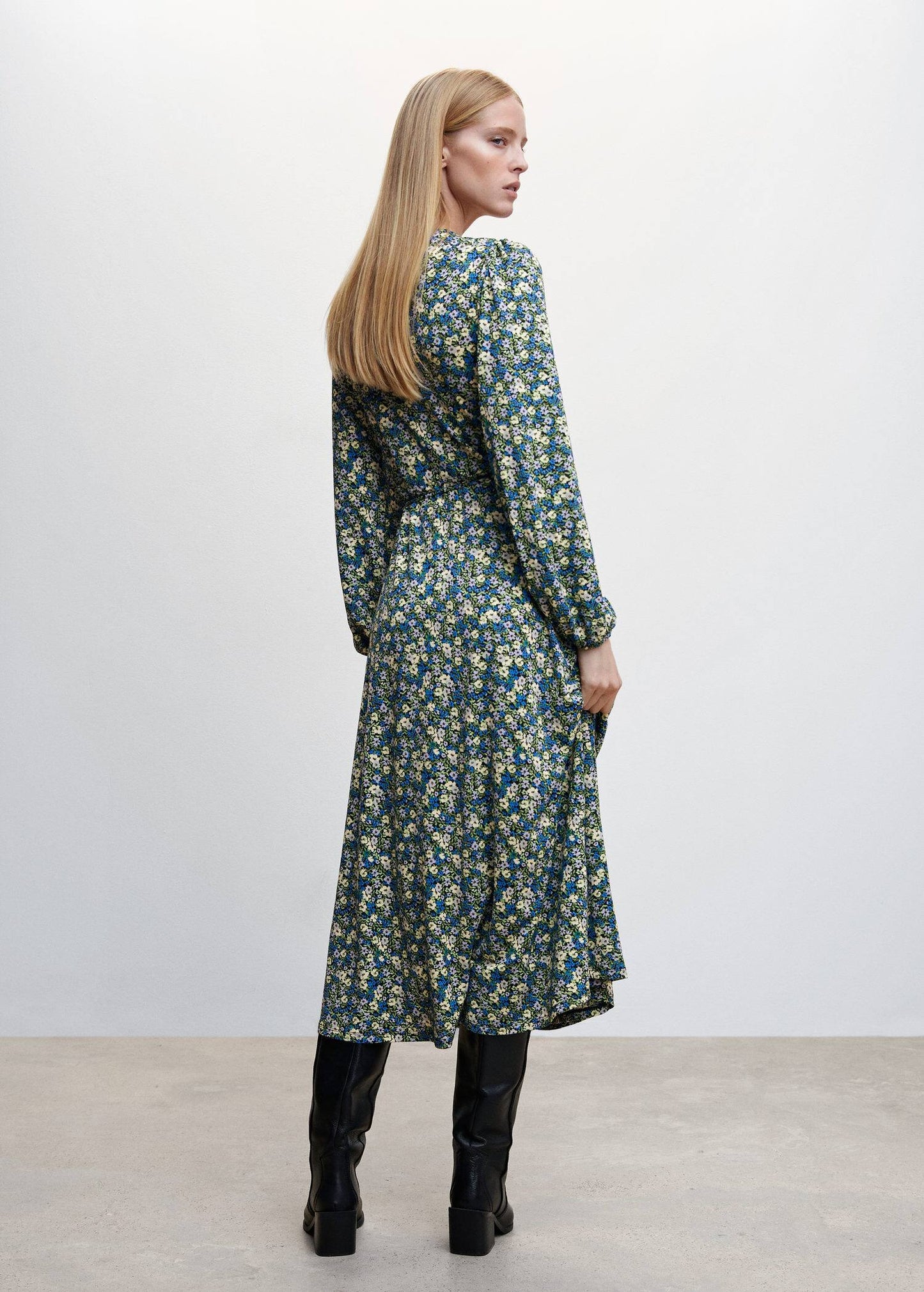 Vestido Estampado Abertura