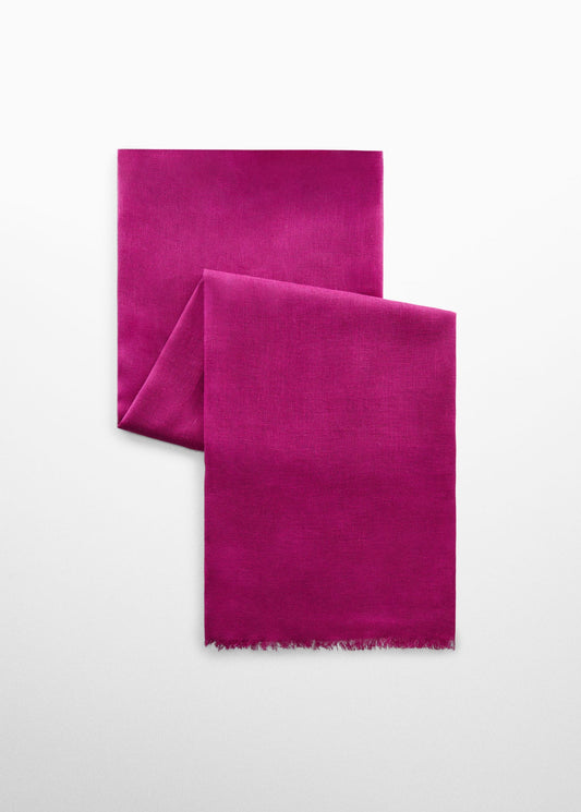 Fular Lino Rosa