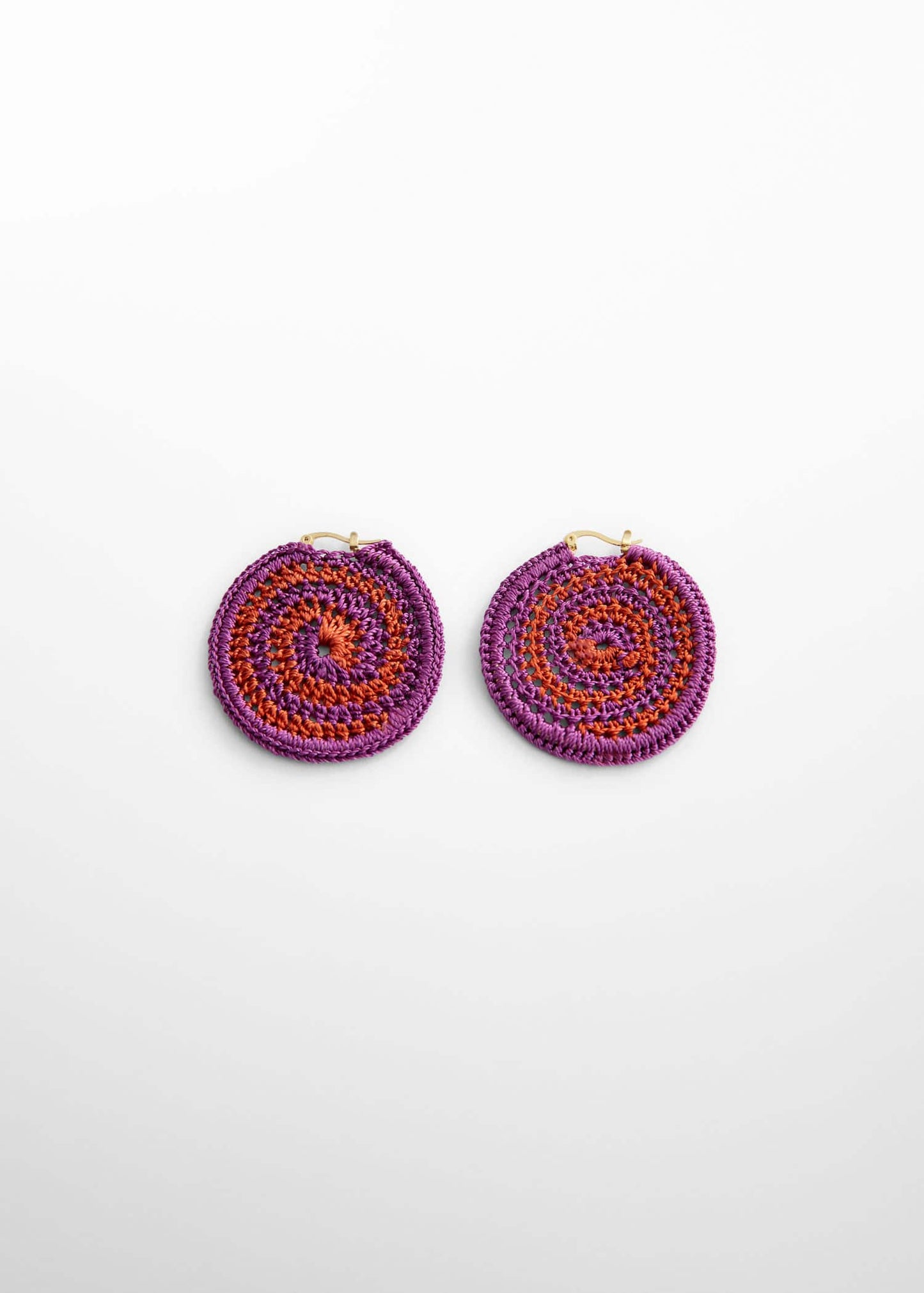 Pendientes Crochet Rosa