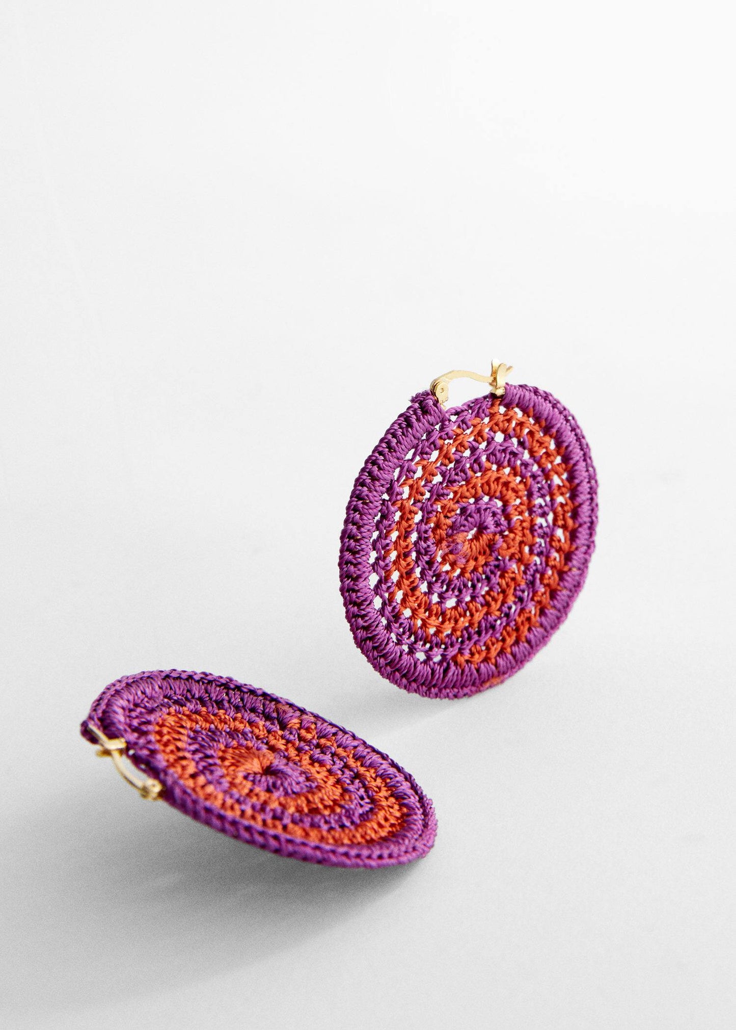 Pendientes Crochet Rosa