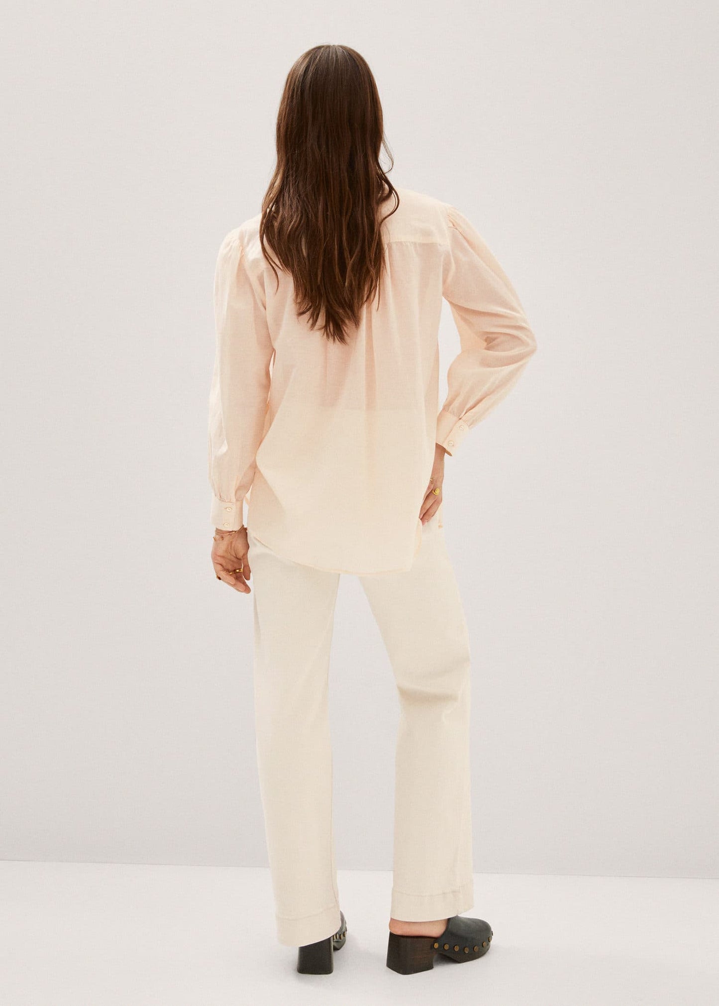 Blusa Camisera Holgada Rosa