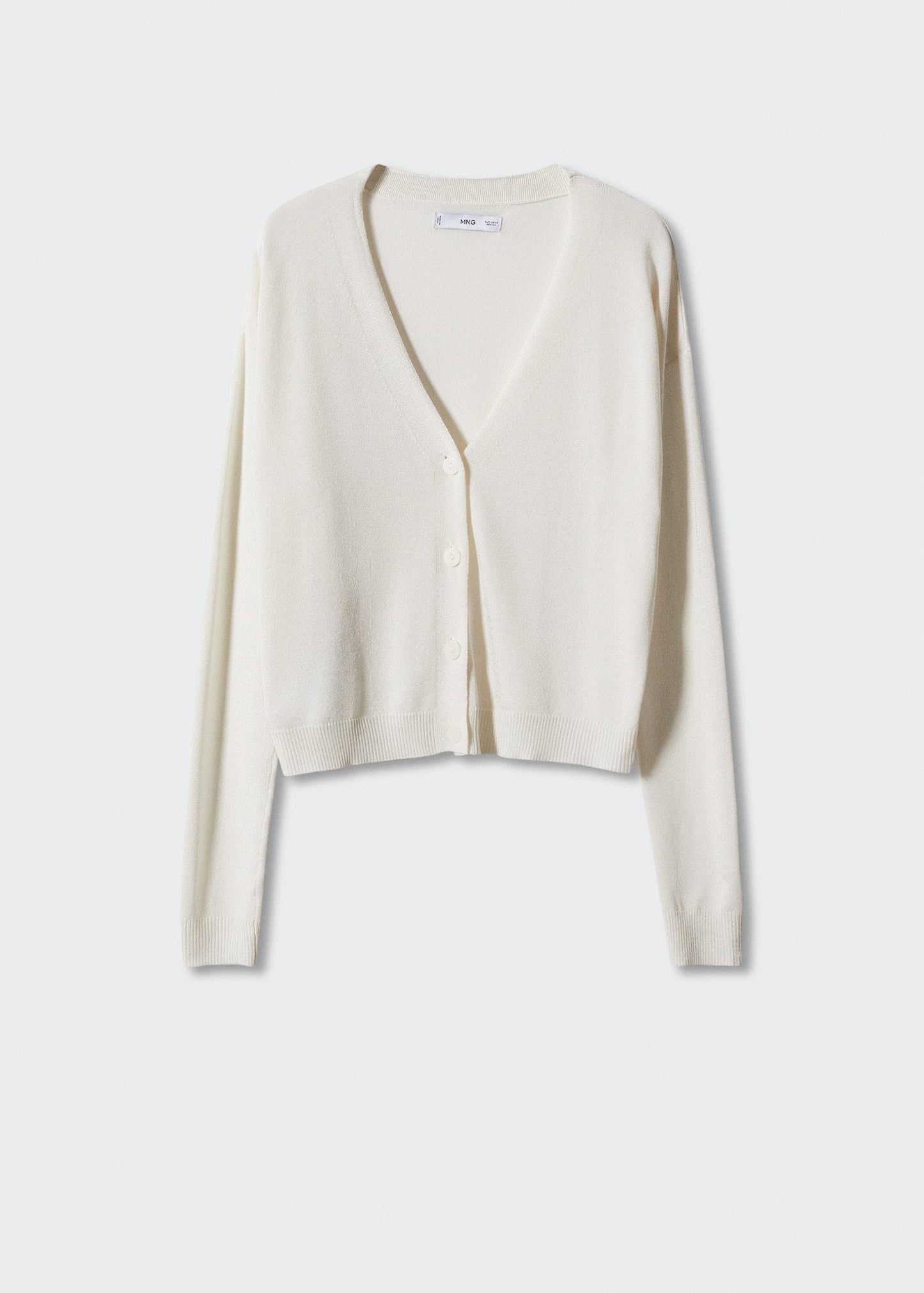Jacket Punto Botones Blanco