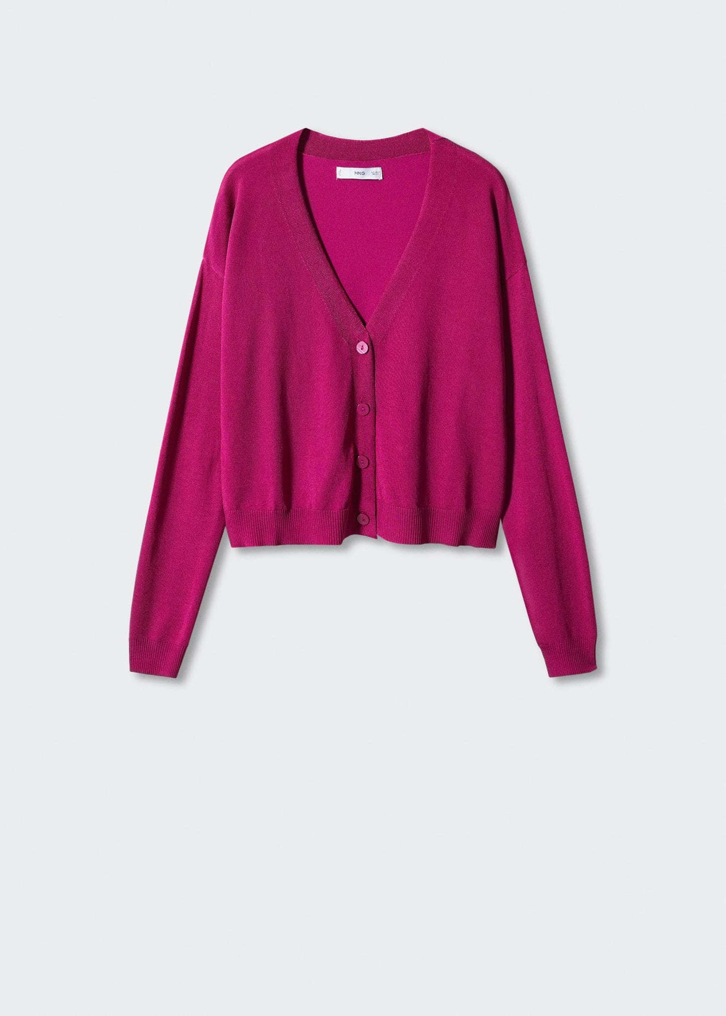 Jacket Punto Botones Rosa