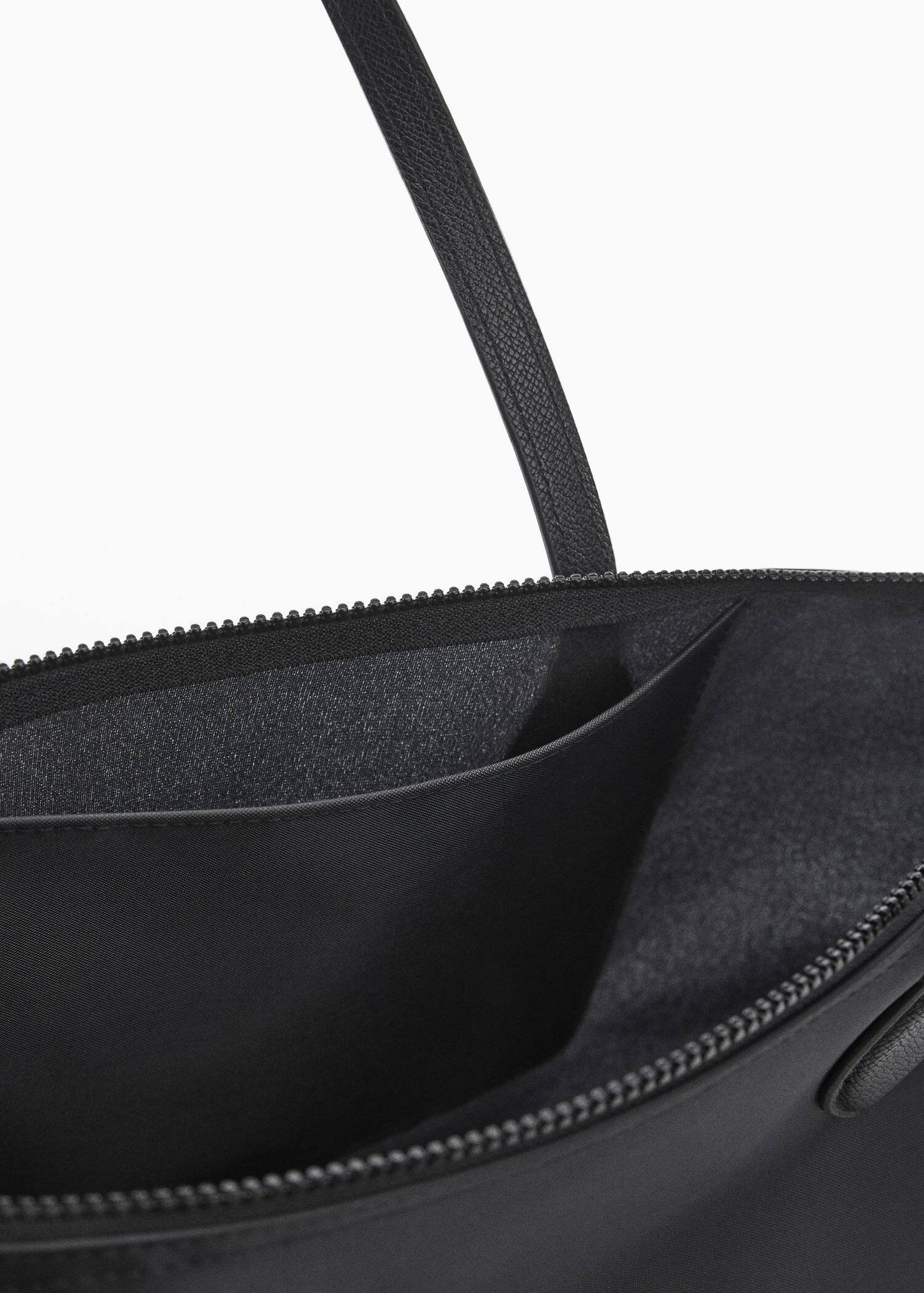 Bolso Shopper Nylon Negro