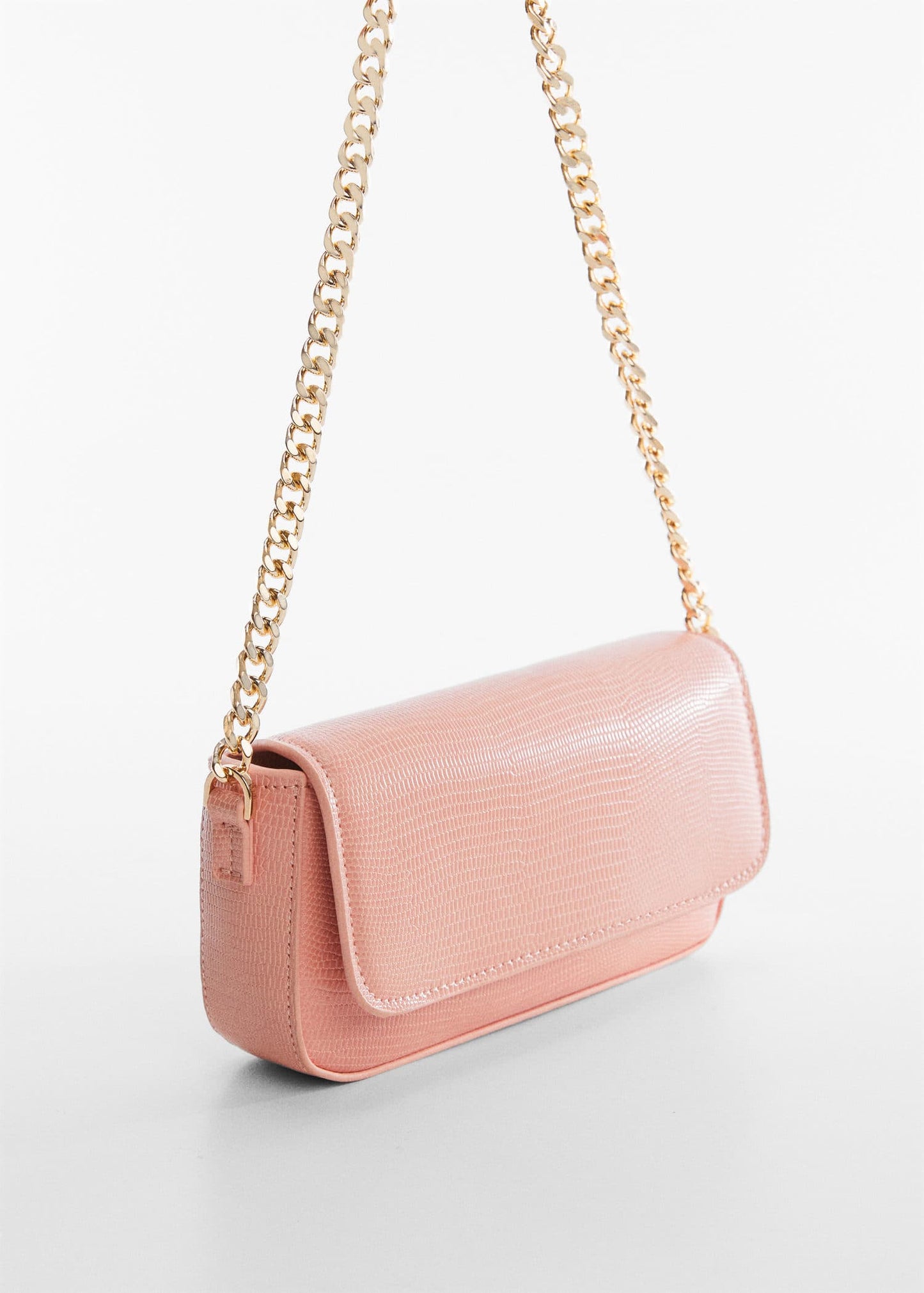 Bolso Solapa Cadena Naranja