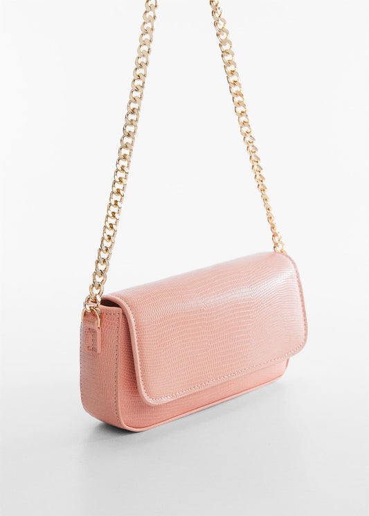 Bolso Solapa Cadena Naranja