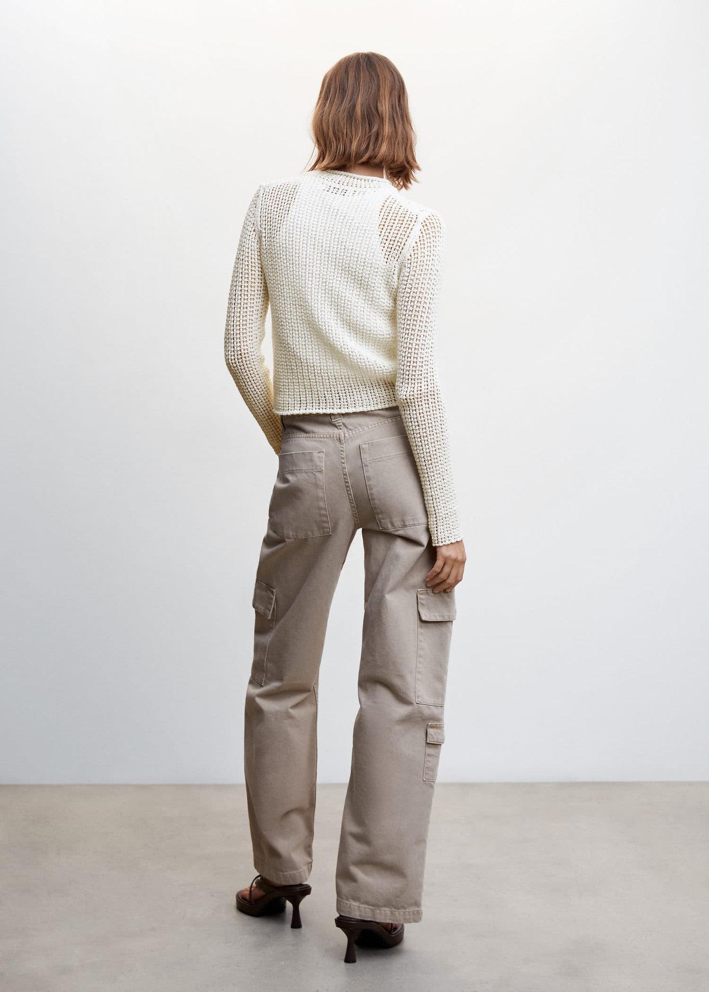 Sudadera Calado Blanco