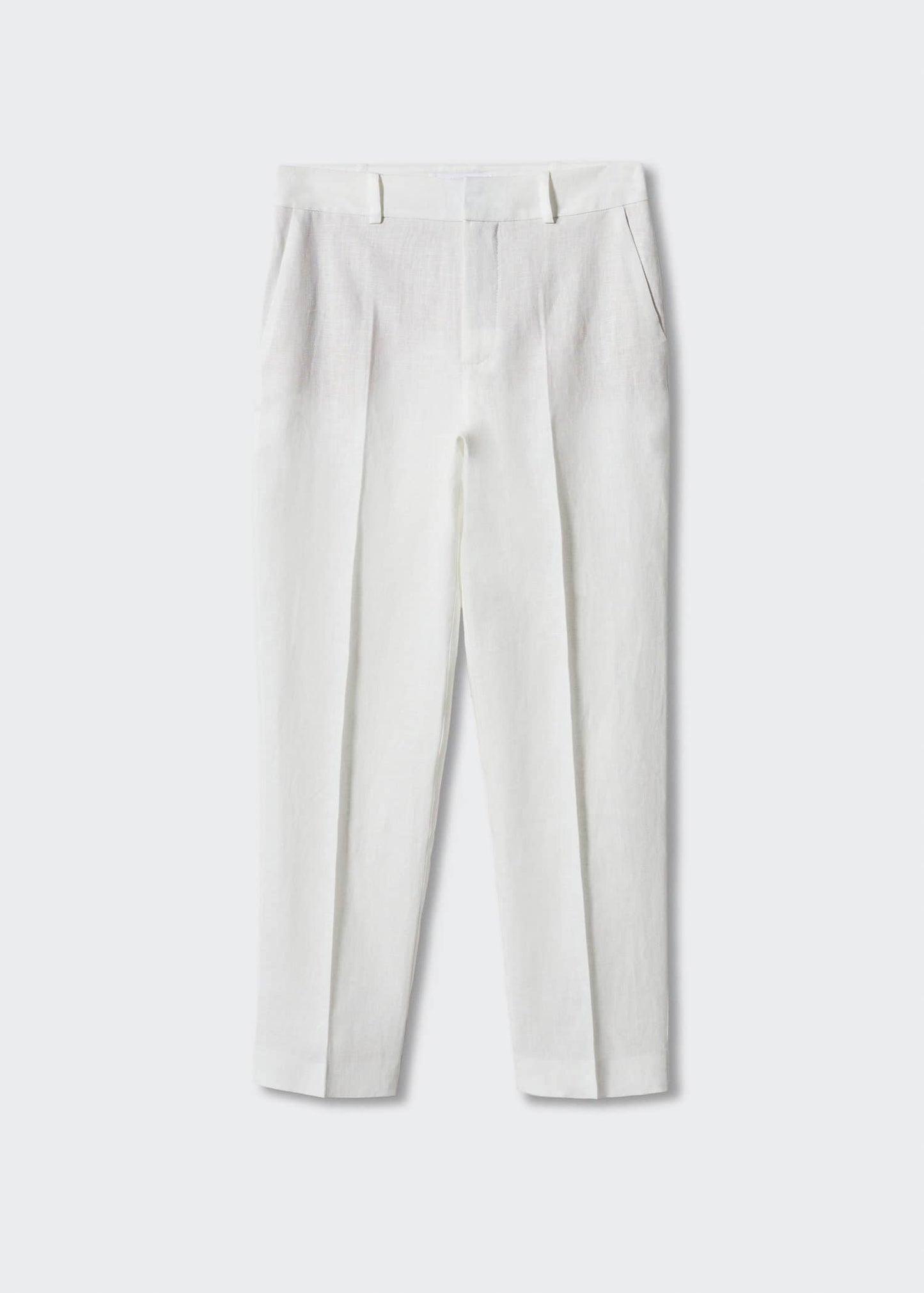Pantalón Traje de Lino Blanco