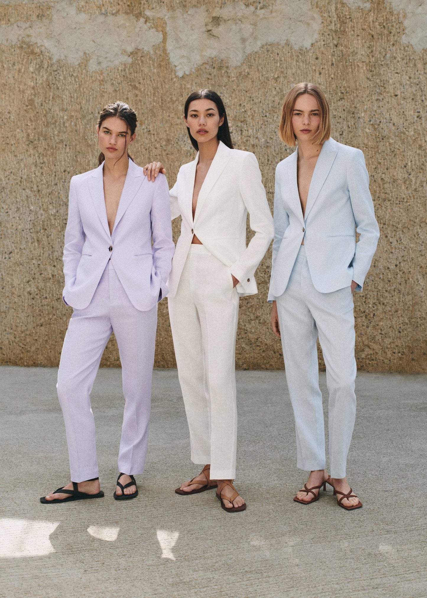 Pantalón Traje de Lino Blanco