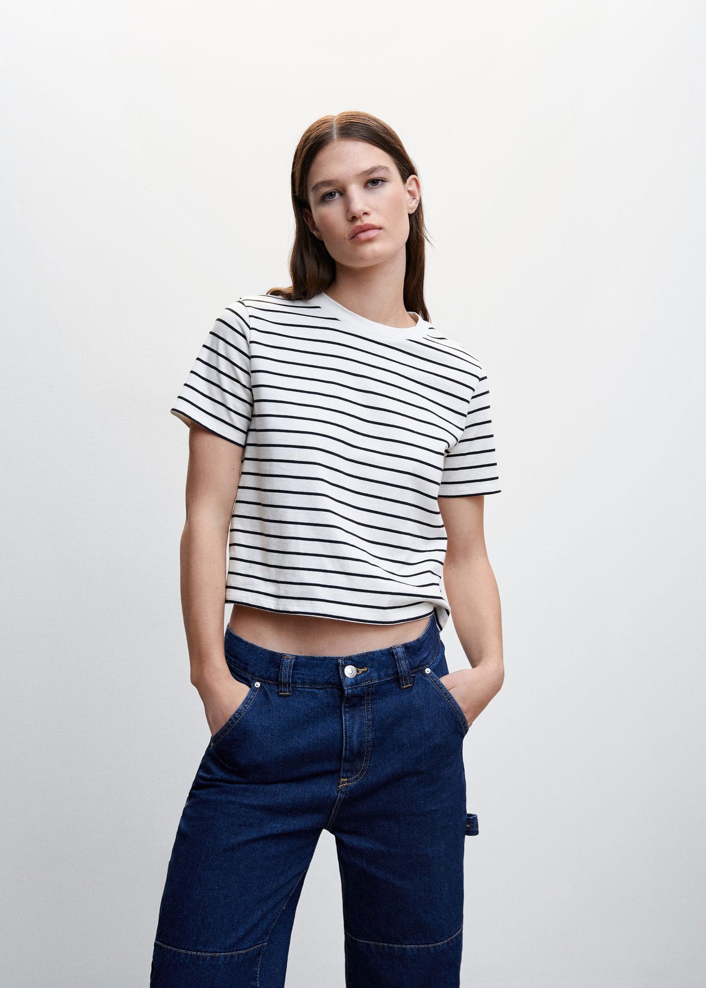 Camiseta Rayas Blanco