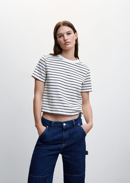 Camiseta Rayas Blanco