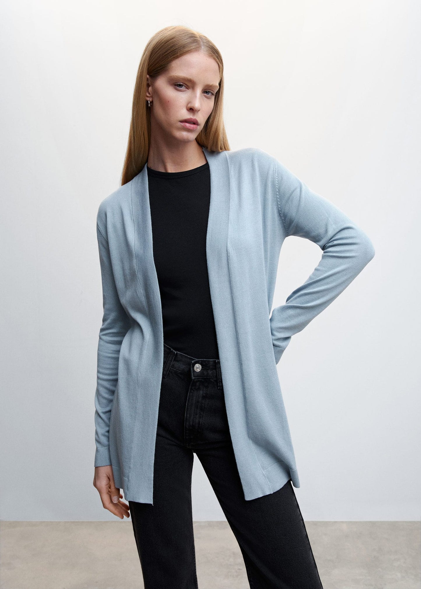 Jacket Punto Fino Azul