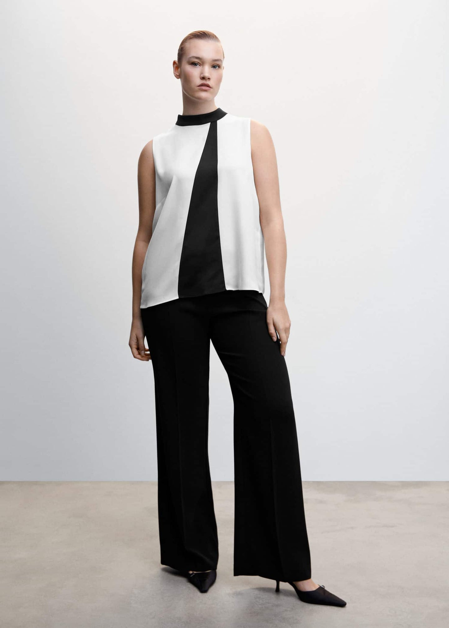 Blusa Bicolor Lazo
