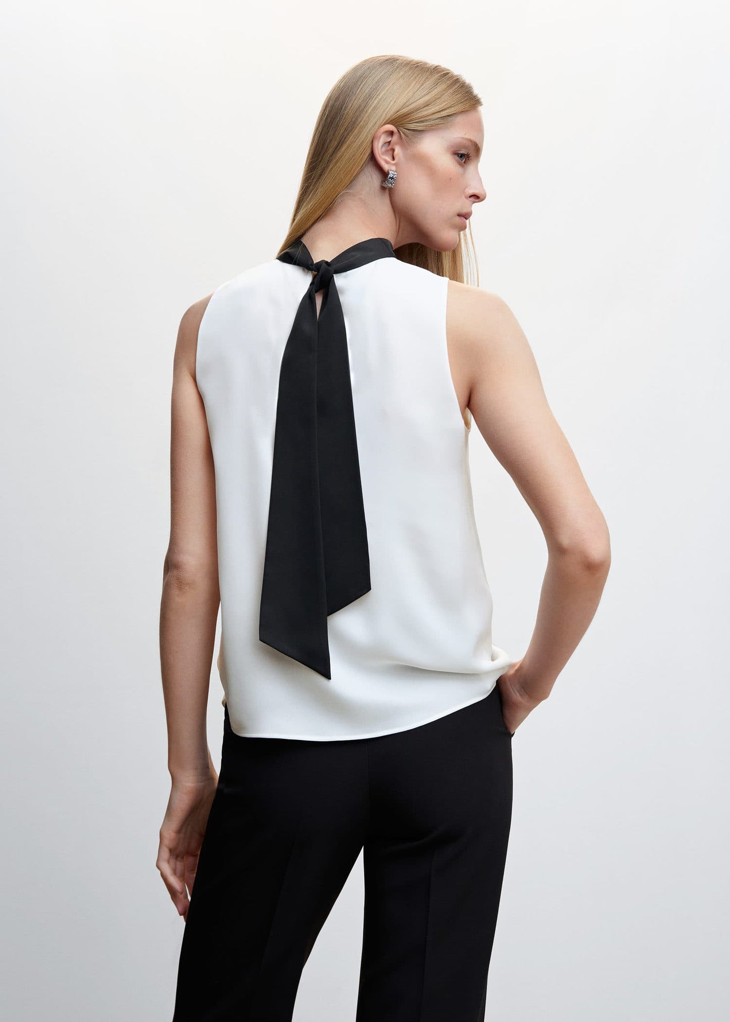 Blusa Bicolor Lazo
