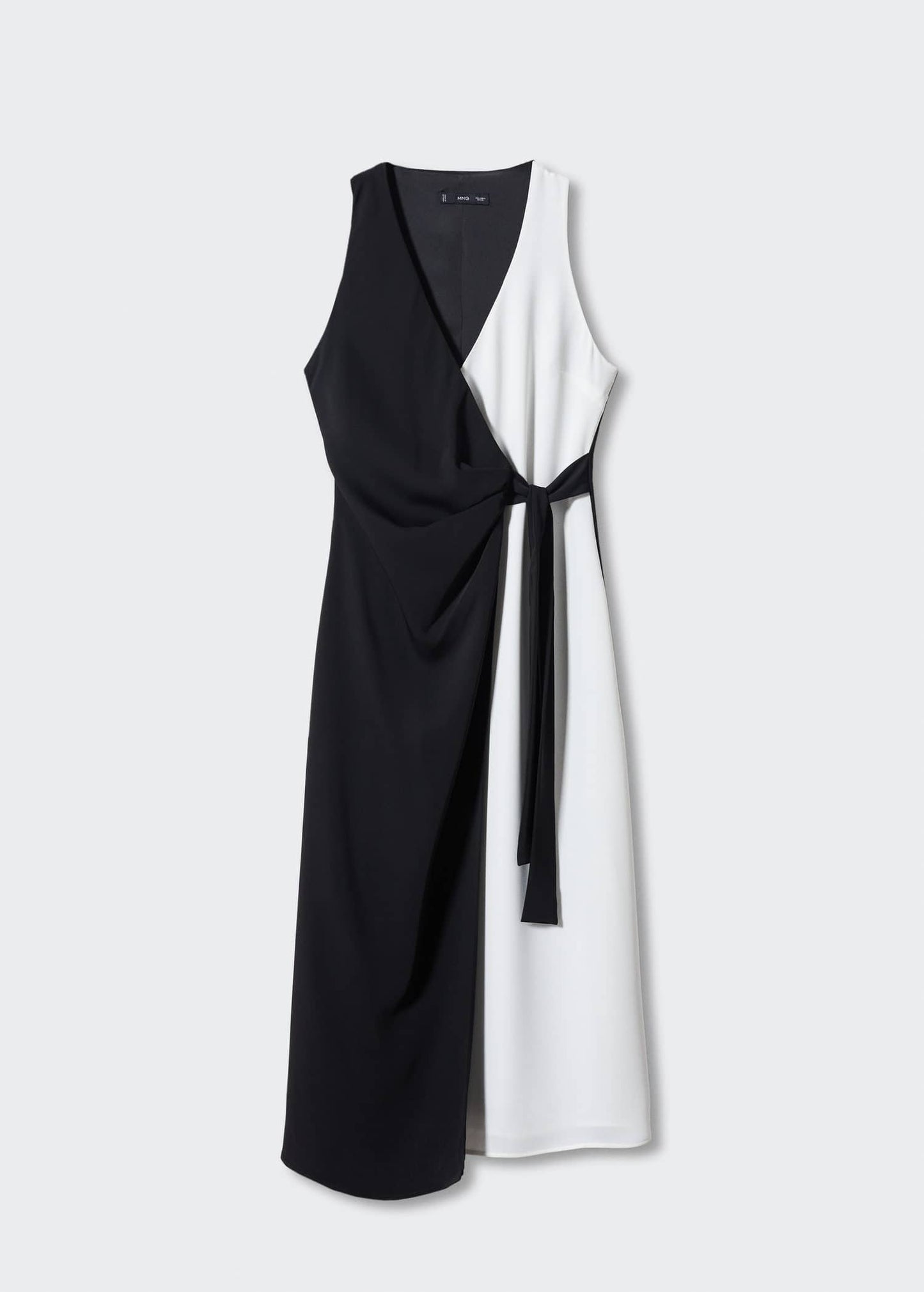 Vestido Bicolor Lazo