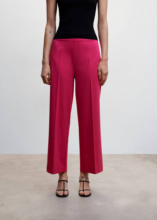 Pantalón Recto Rosa