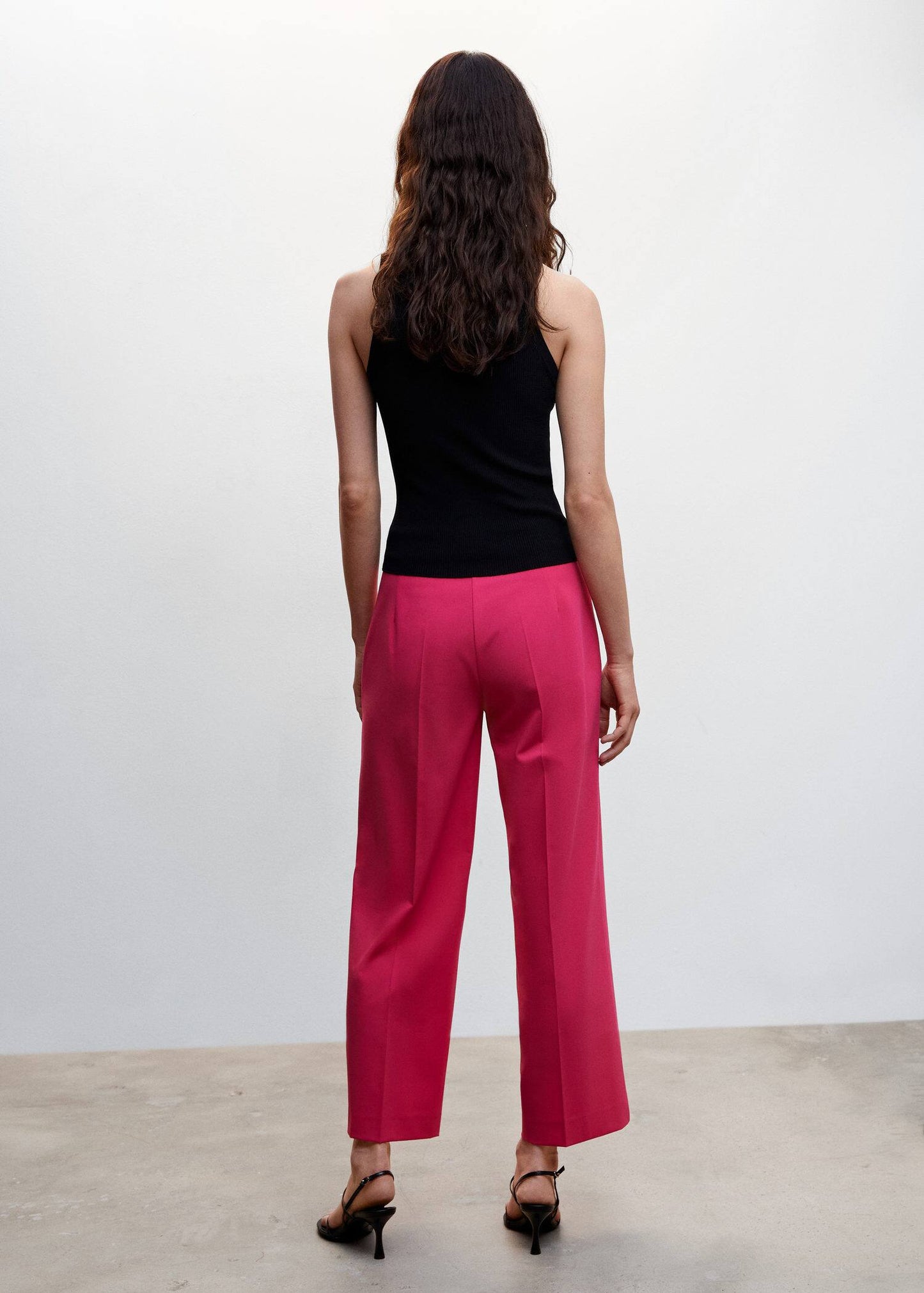 Pantalón Recto Rosa