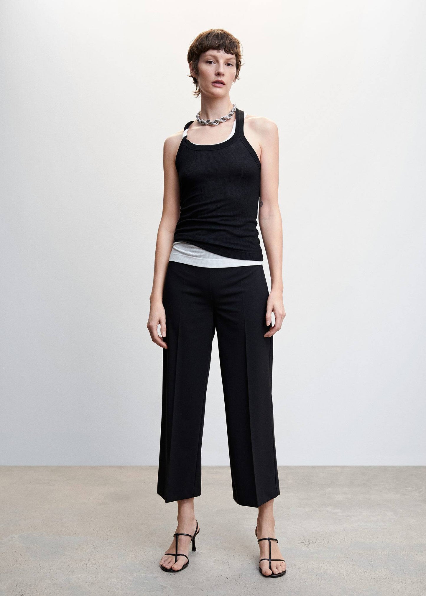 Pantalón Recto Negro