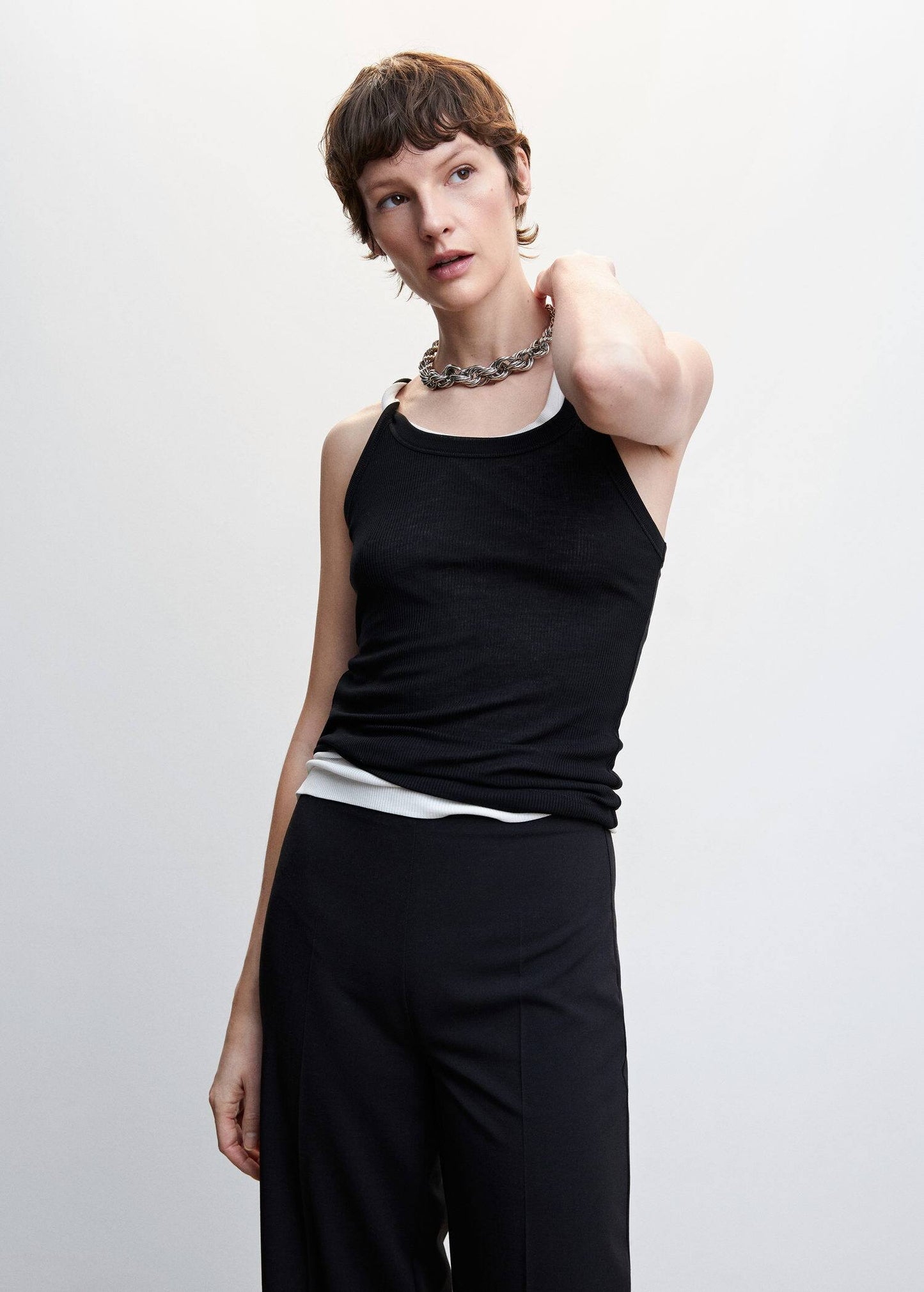 Pantalón Recto Negro